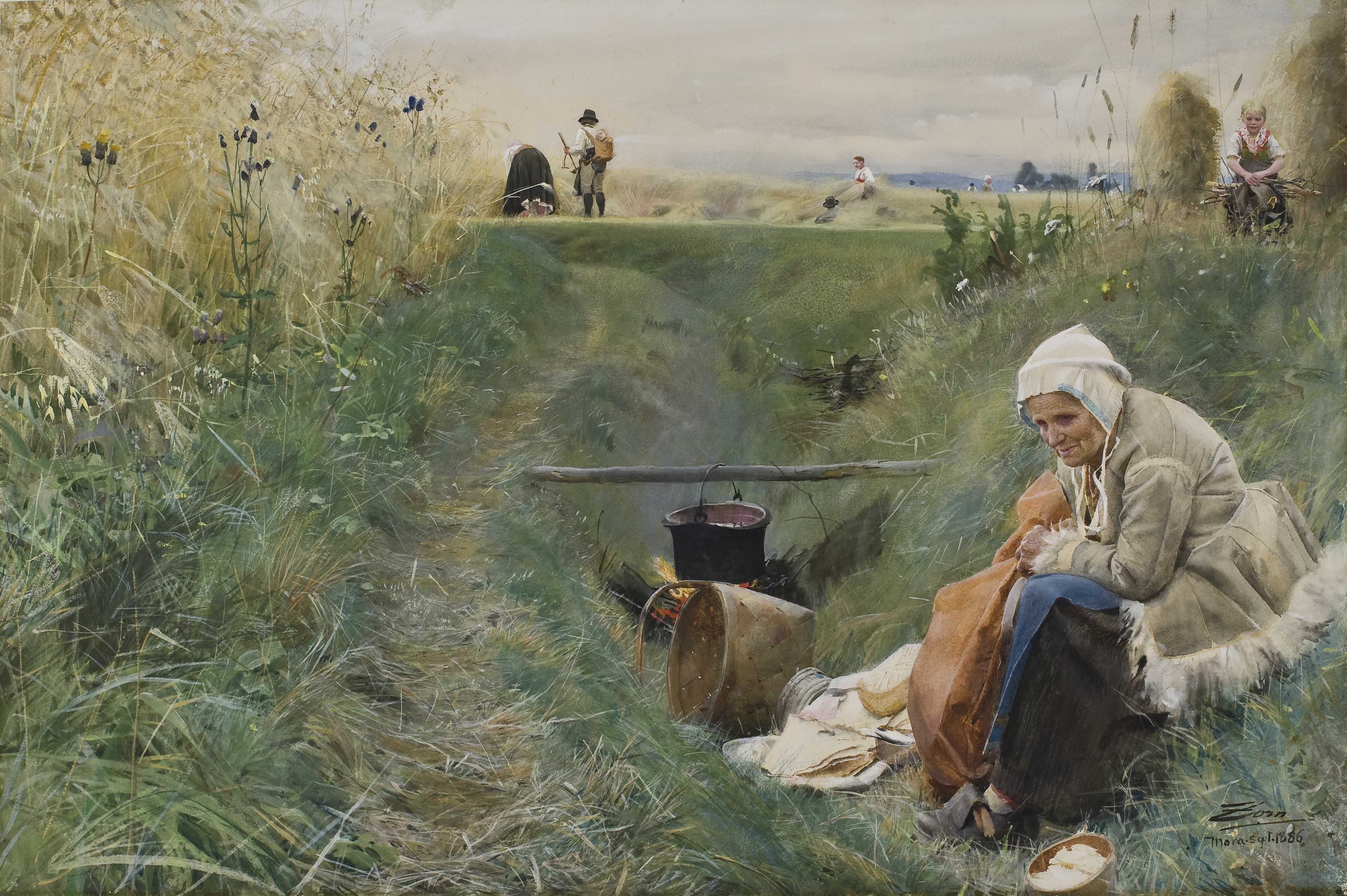 《我们日用的面包》（Our Daily Bread）｜安德斯·佐恩 Anders Zorn｜不明
