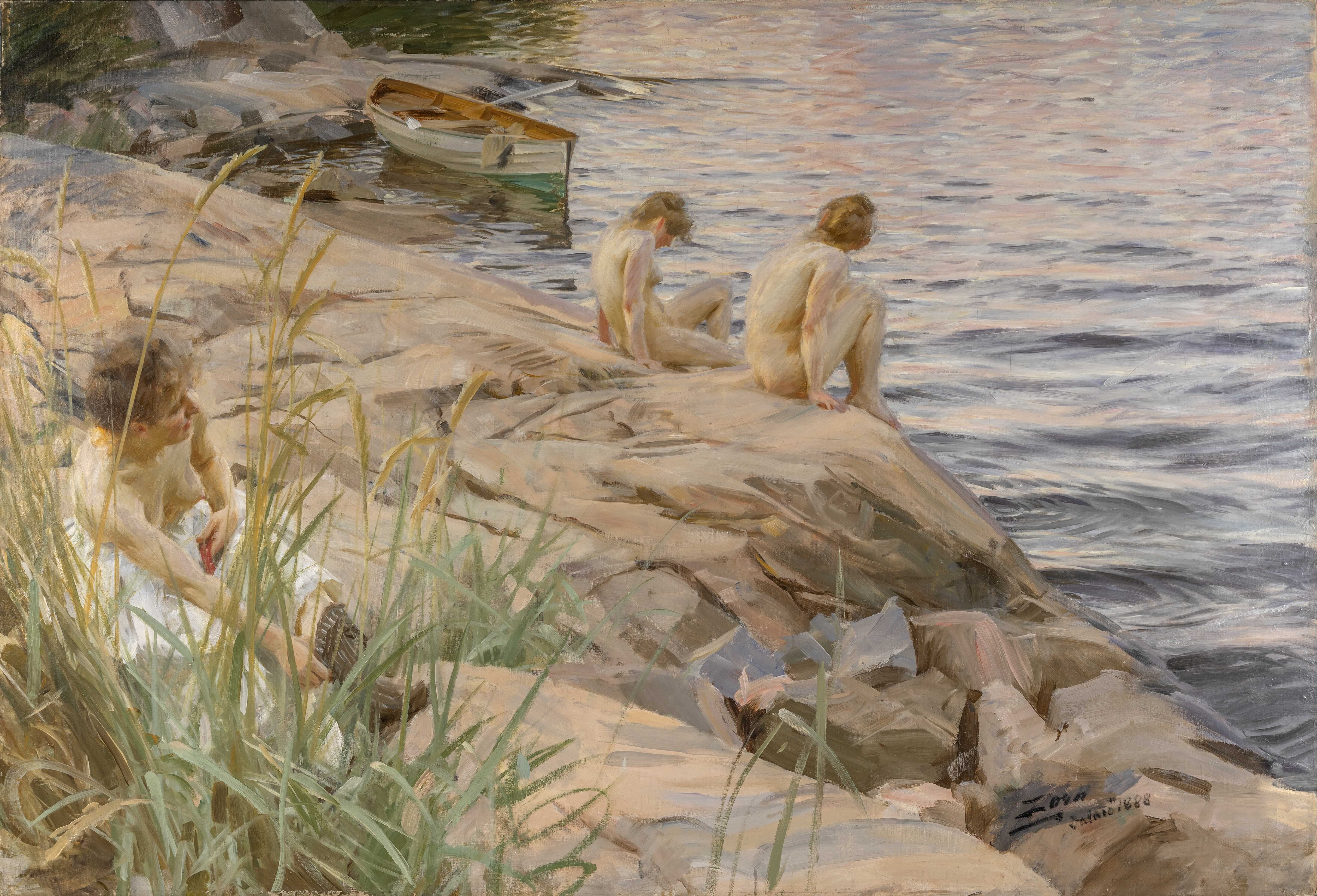 《户外活动》（Outdoors）｜安德斯·佐恩 Anders Zorn｜不明