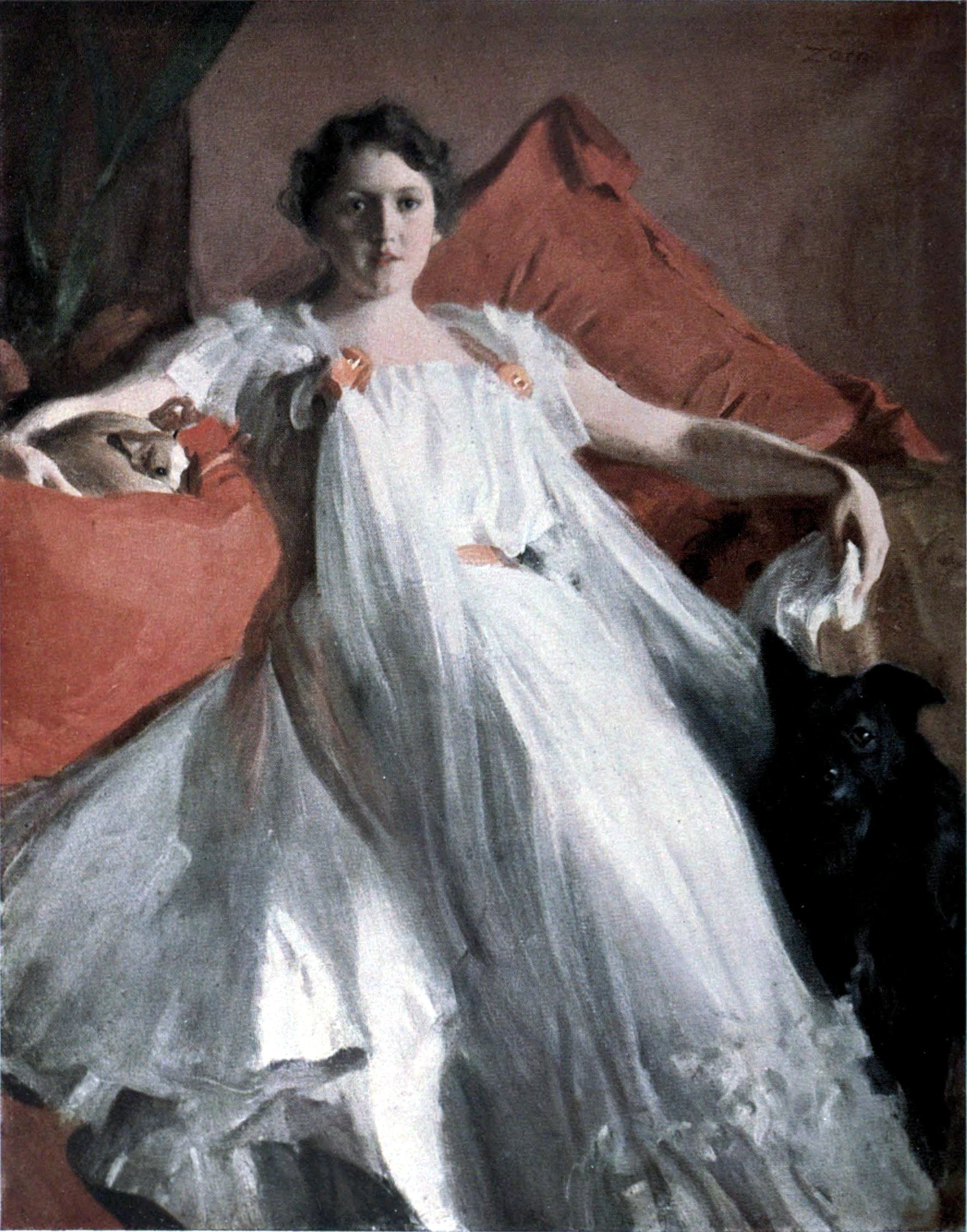 《阿什利夫人的肖像》（Portrait of Mrs. Ashley）｜安德斯·佐恩 Anders Zorn｜不明
