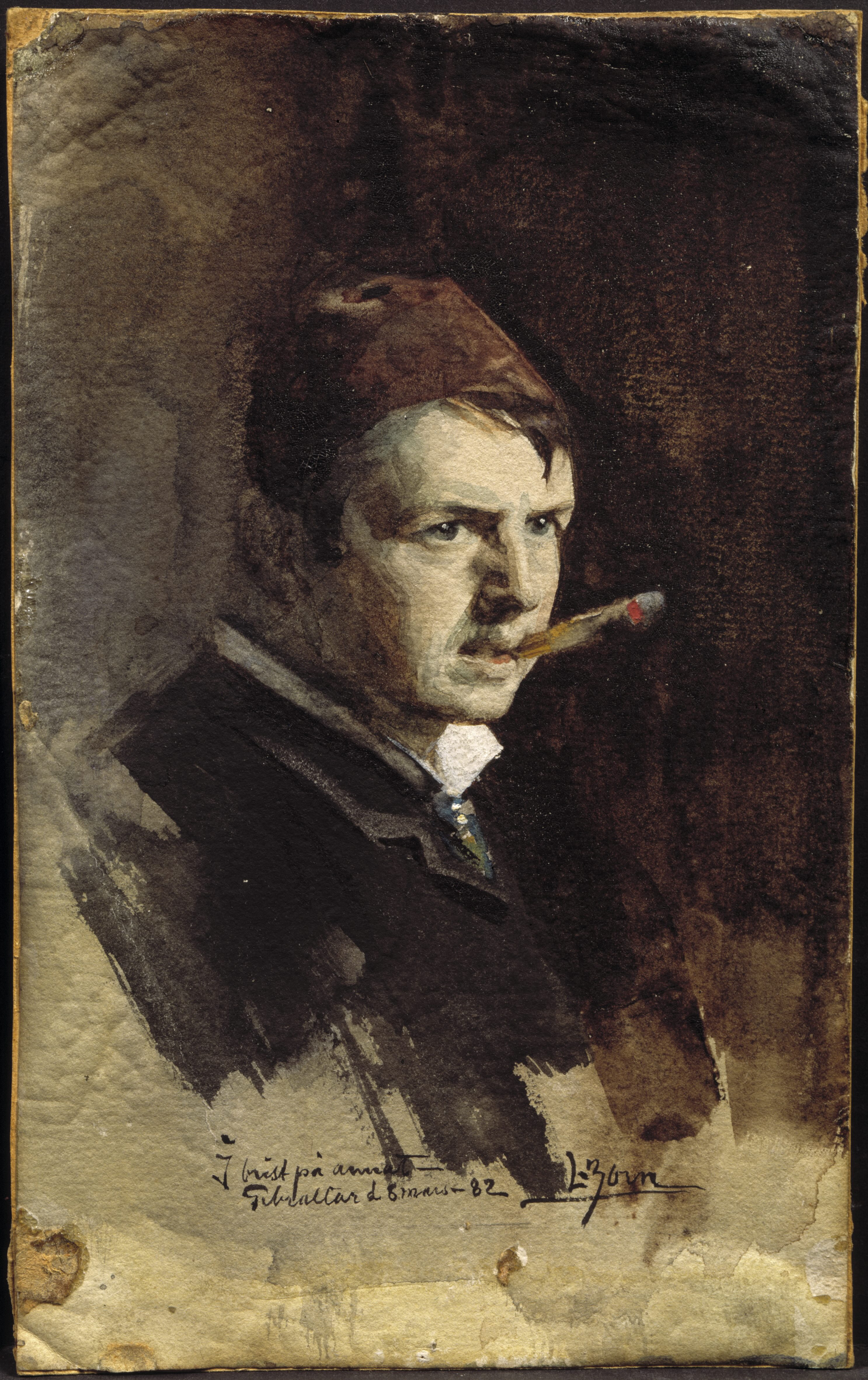《自画像》（Self portrait）｜安德斯·佐恩 Anders Zorn｜不明