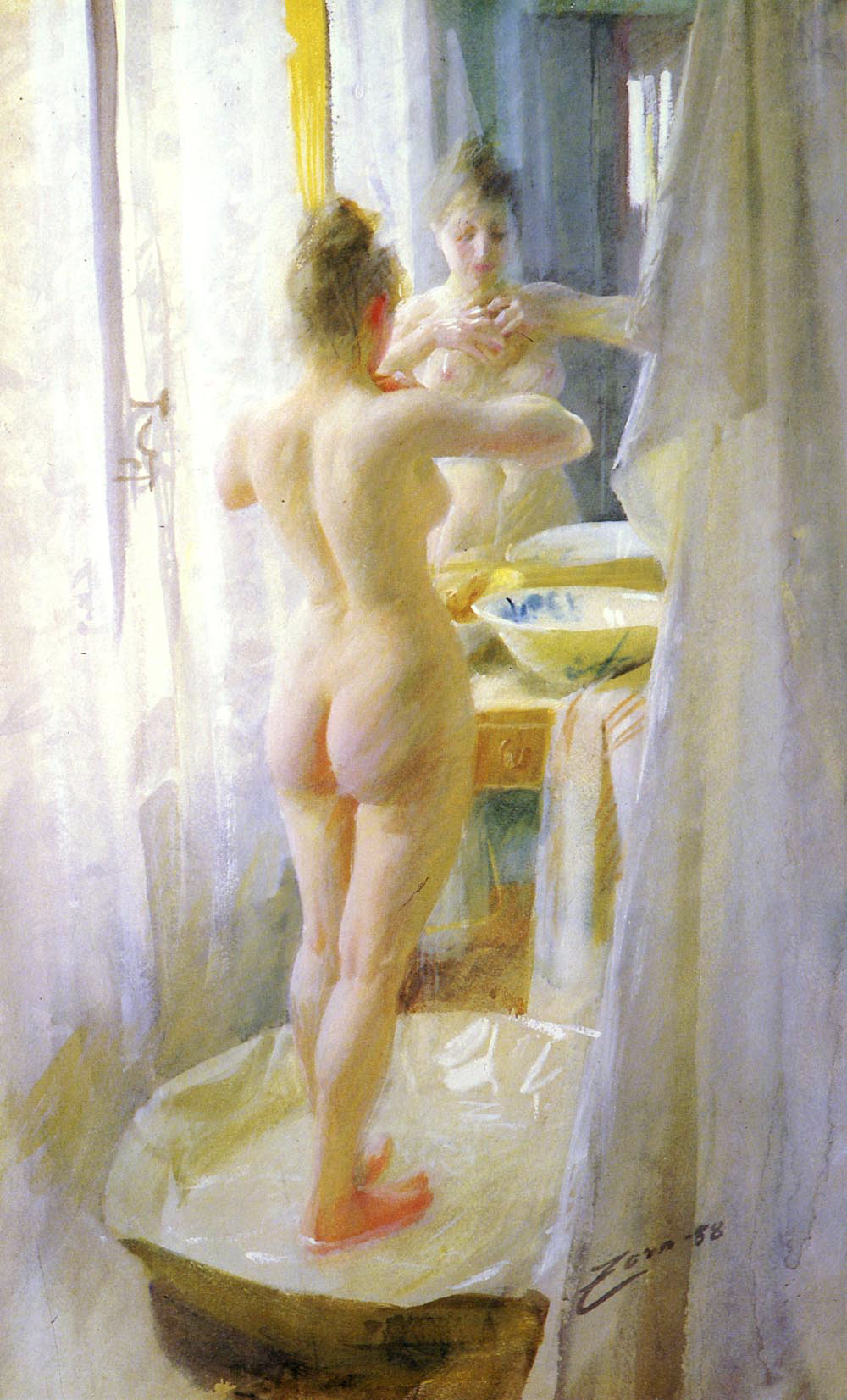 《浴缸》（The Tub）｜安德斯·佐恩 Anders Zorn｜不明