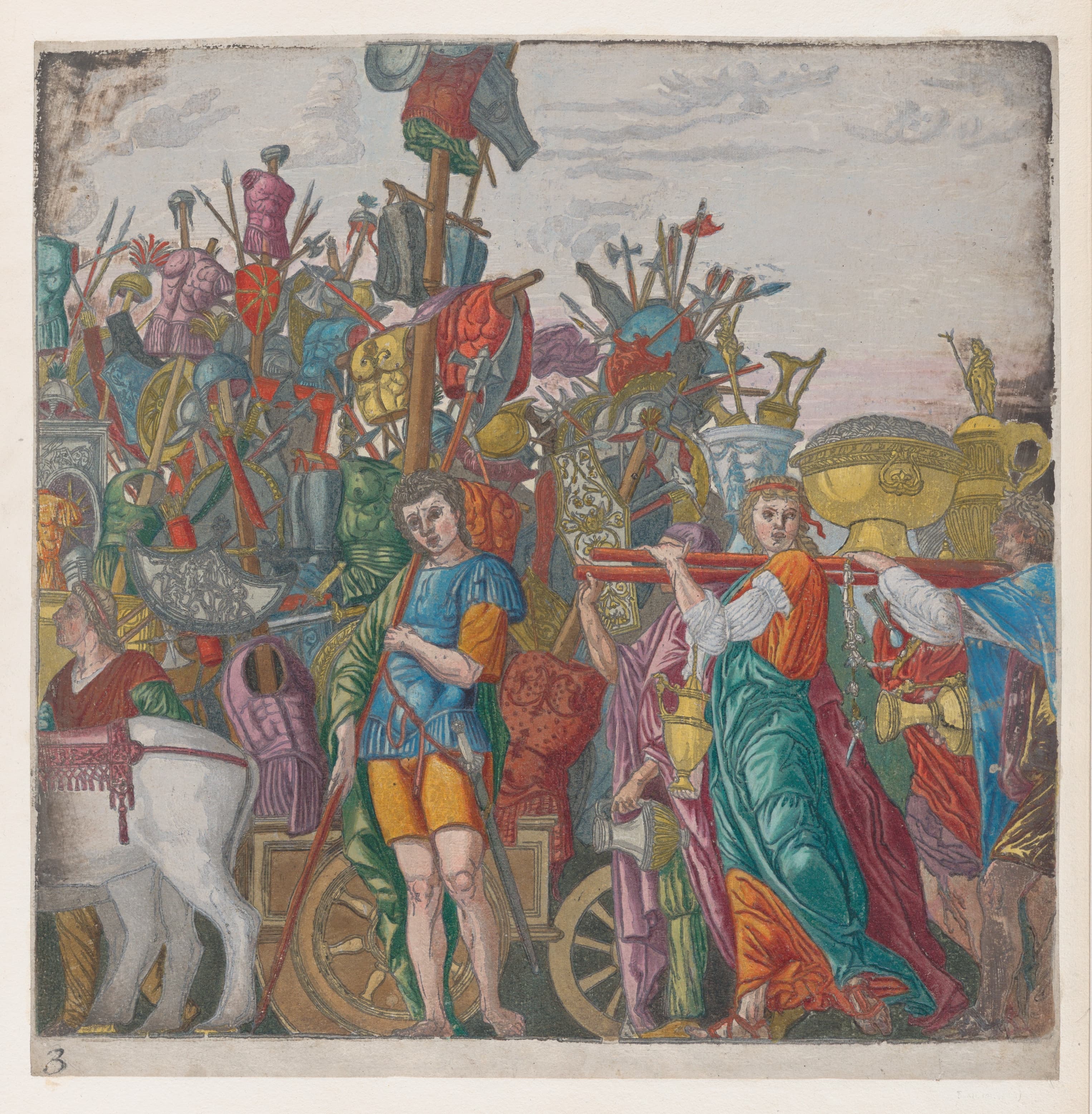 《战争战利品》（Trophies of War）｜安德烈亚·曼特尼亚 Andrea Mantegna｜1599