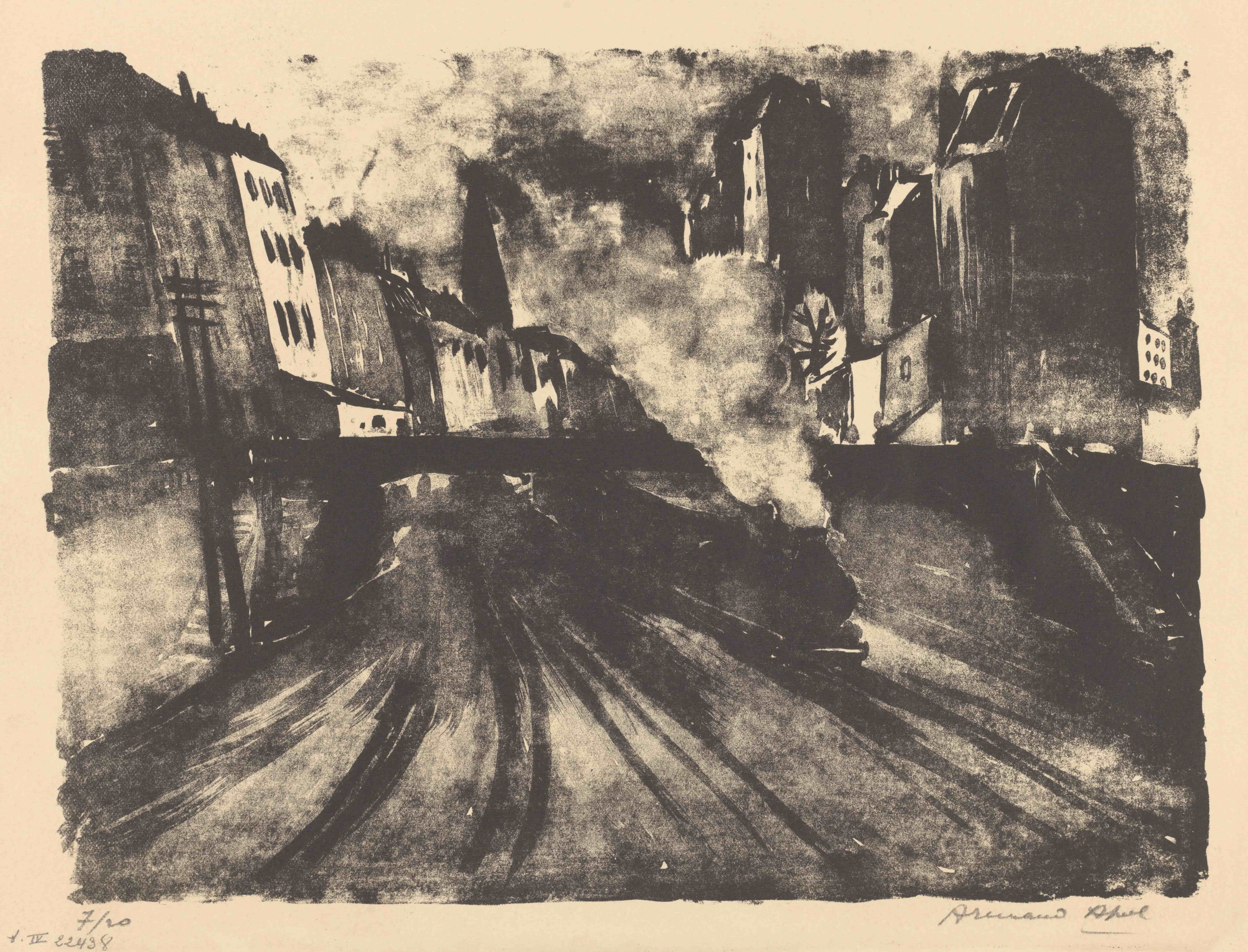 《巴黎环城铁路》（Ring railway in Paris）｜阿尔曼德·阿波尔 Armand Apol｜不明