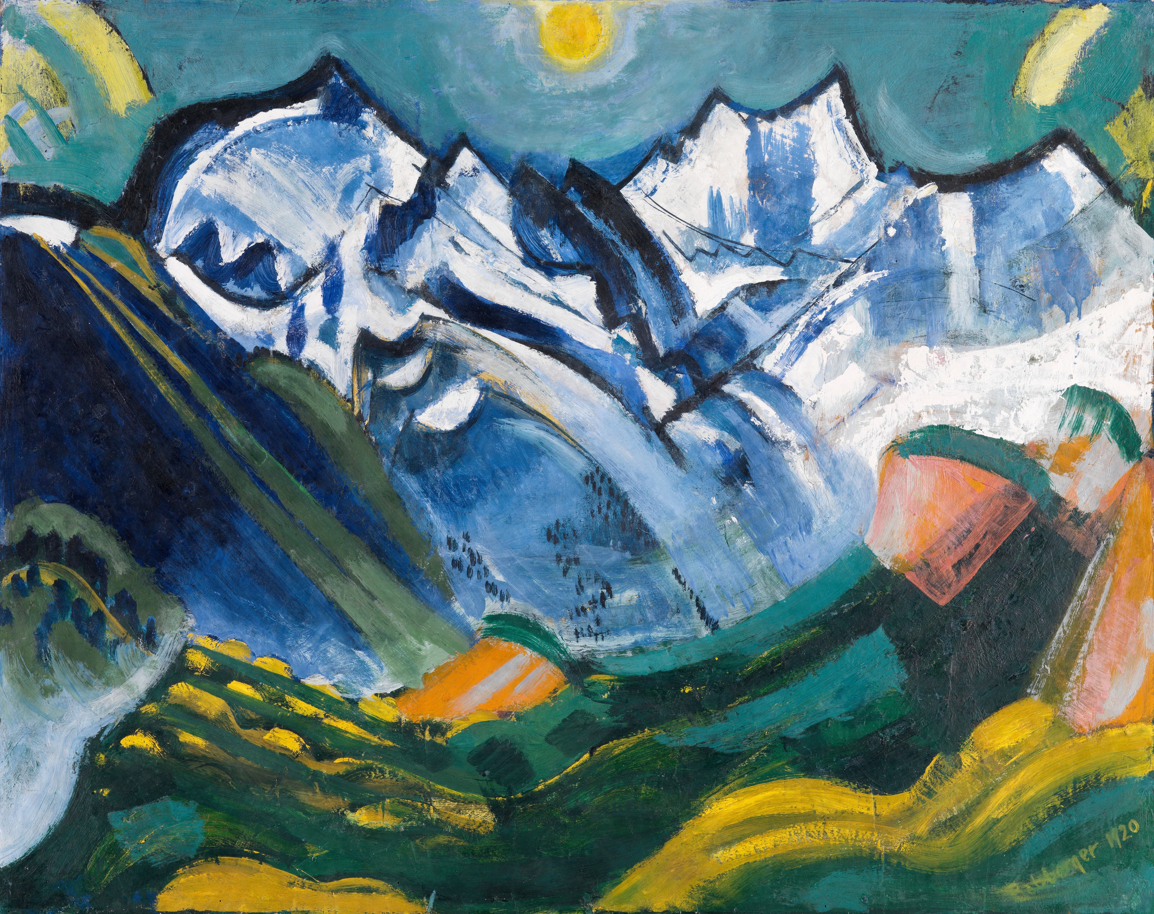 与 Scheerhorn 的高山景观