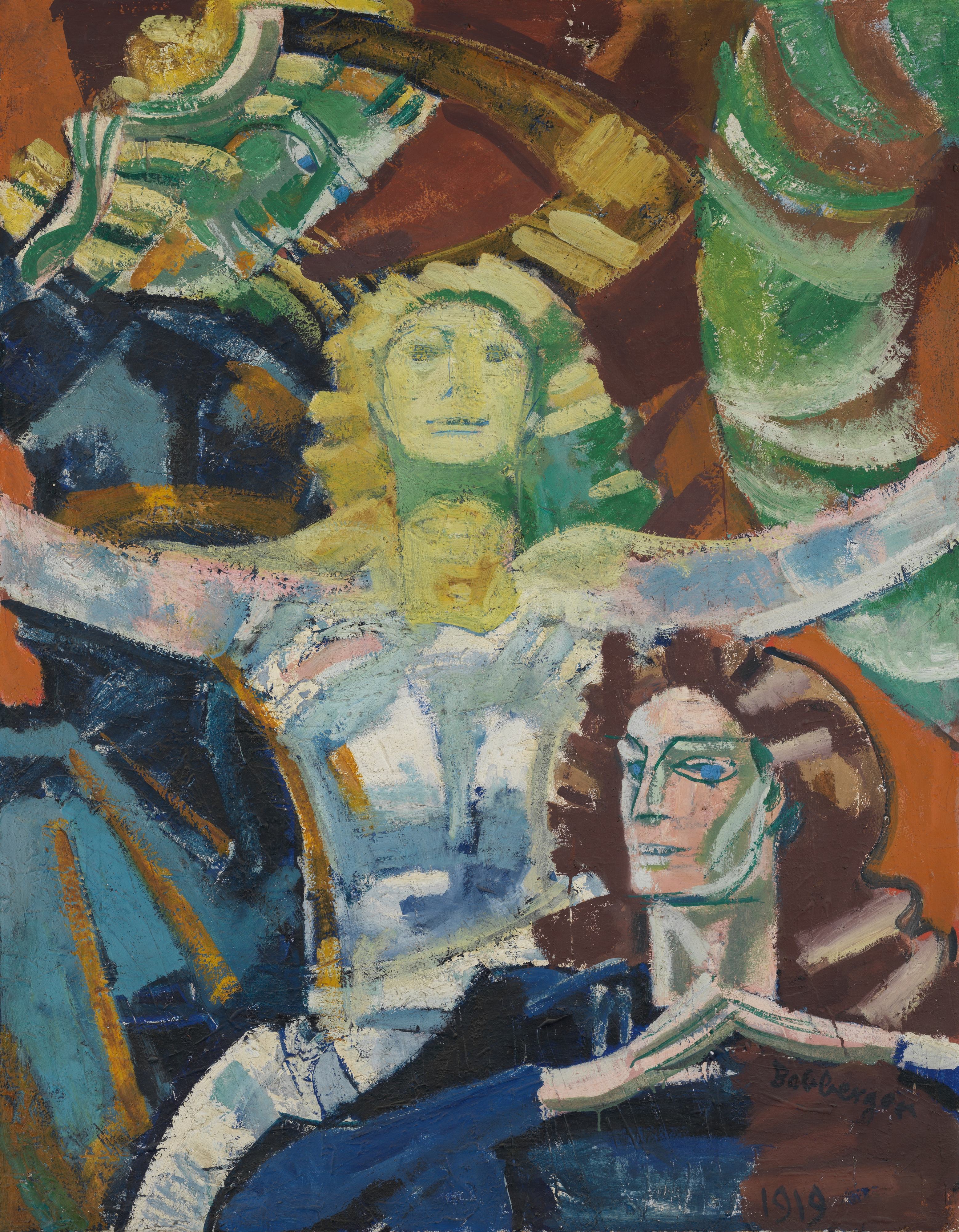 《三个女人，学习》（Three women, study）｜奥古斯特·巴贝格 August Babberger｜不明