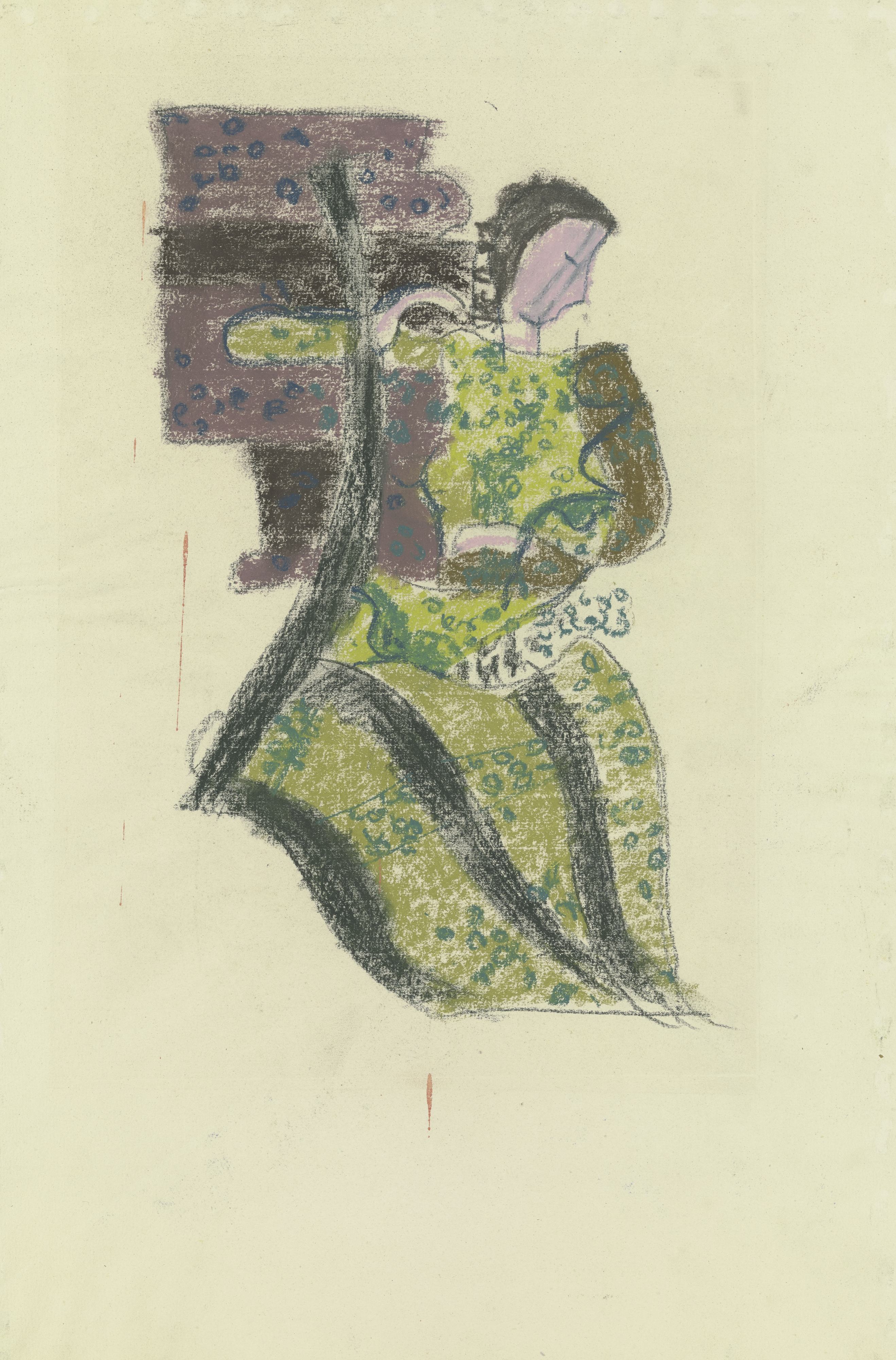 《右边的女性图》（Female figure to the right）｜奥古斯特·巴贝格 August Babberger｜不明