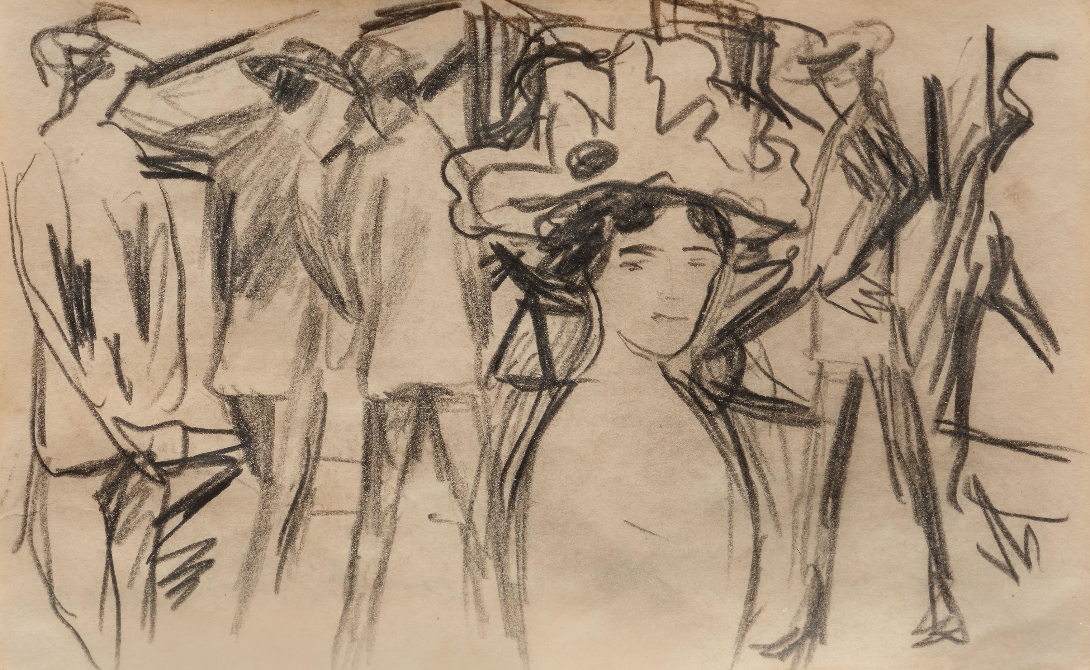 《长廊中的女士》（Dame in der Promenade）｜奥古斯特·马克 August Macke｜1912