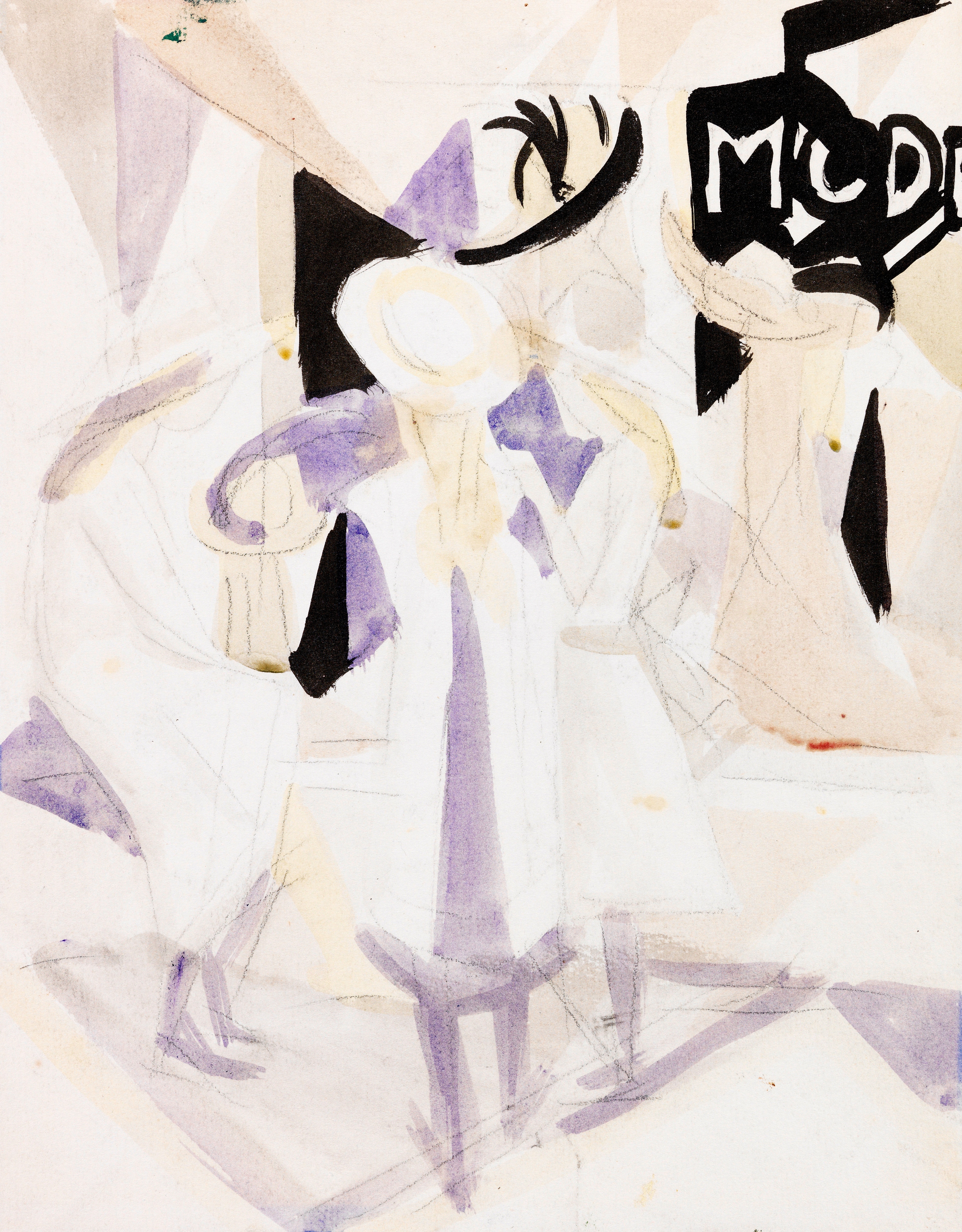 《帽子店前的女孩》（Girl in front of hat shop）｜奥古斯特·马克 August Macke｜1912