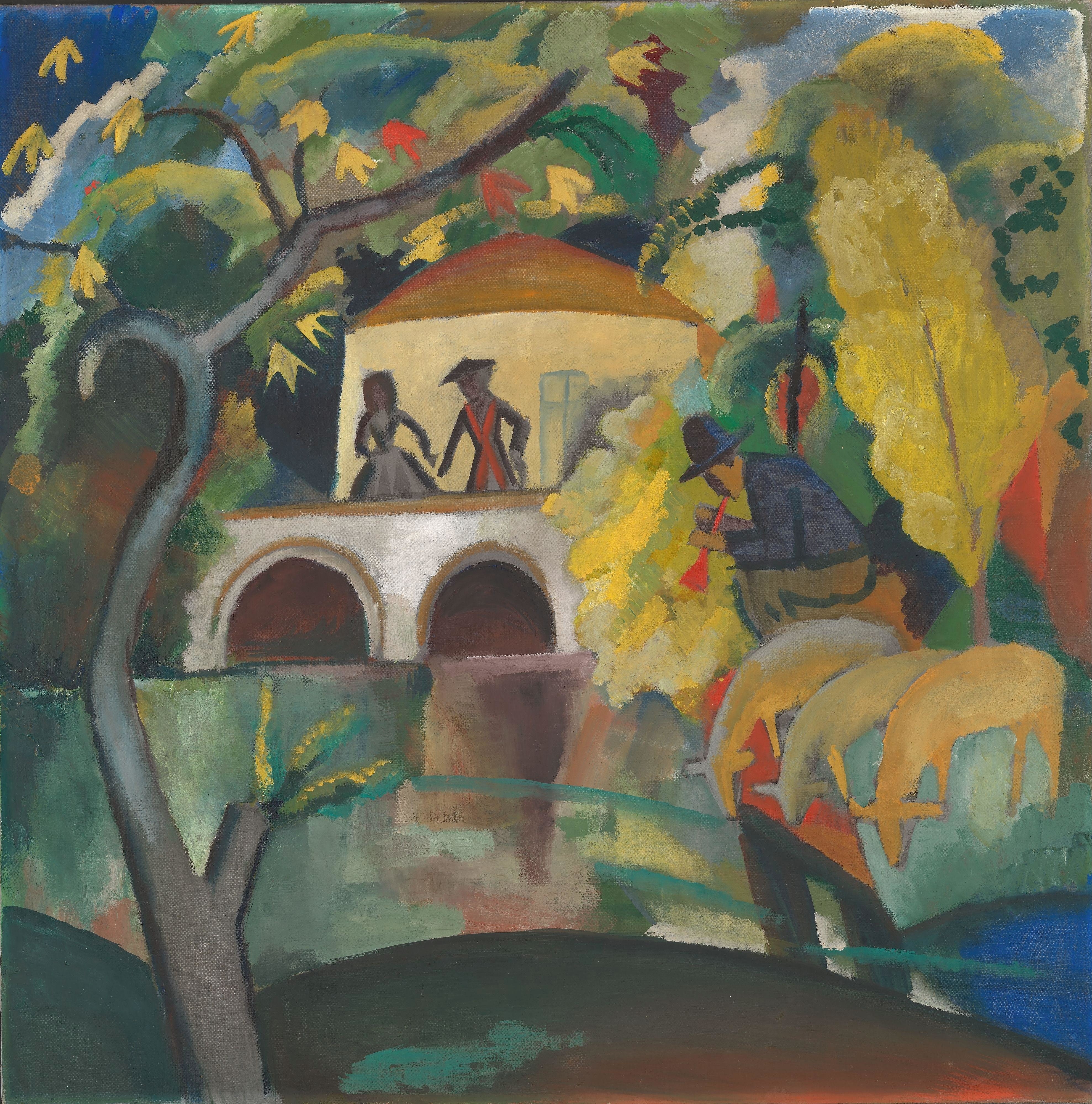 《洛可可》（Rococo）｜奥古斯特·马克 August Macke｜1912