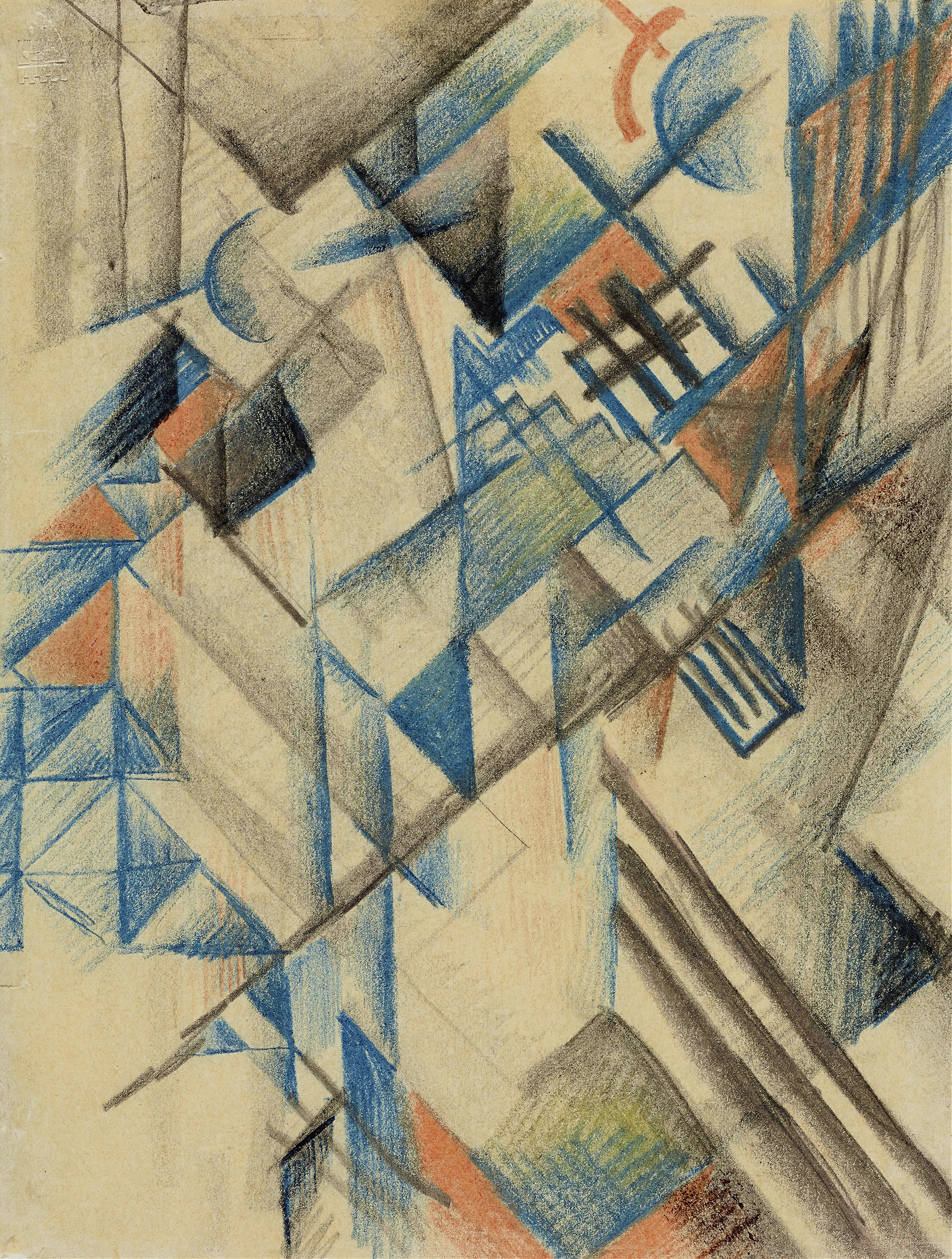 《抽象形式第2号》（Abstract Forms II）｜奥古斯特·马克 August Macke｜1913
