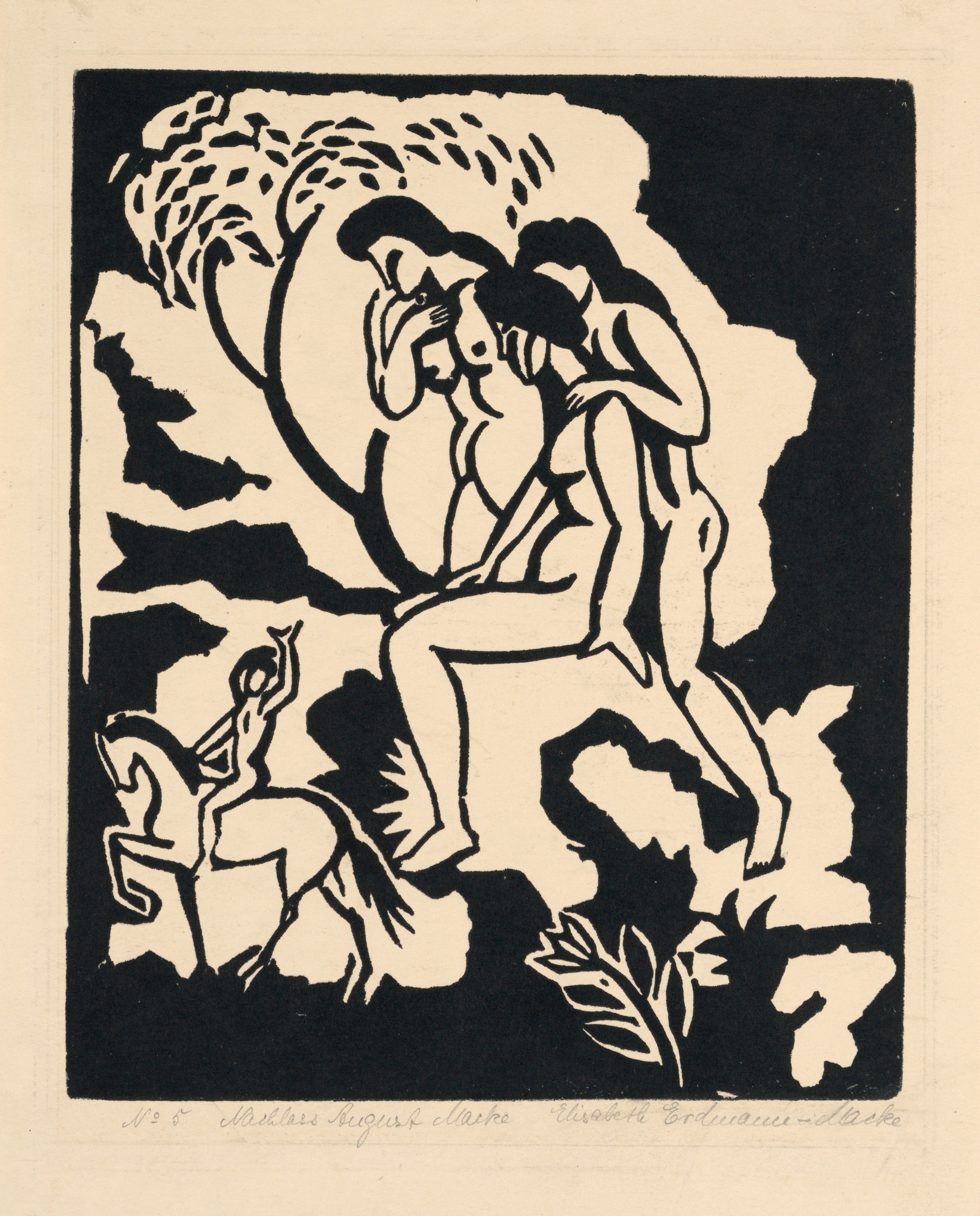 《告别》（Farewell）｜奥古斯特·马克 August Macke｜1913