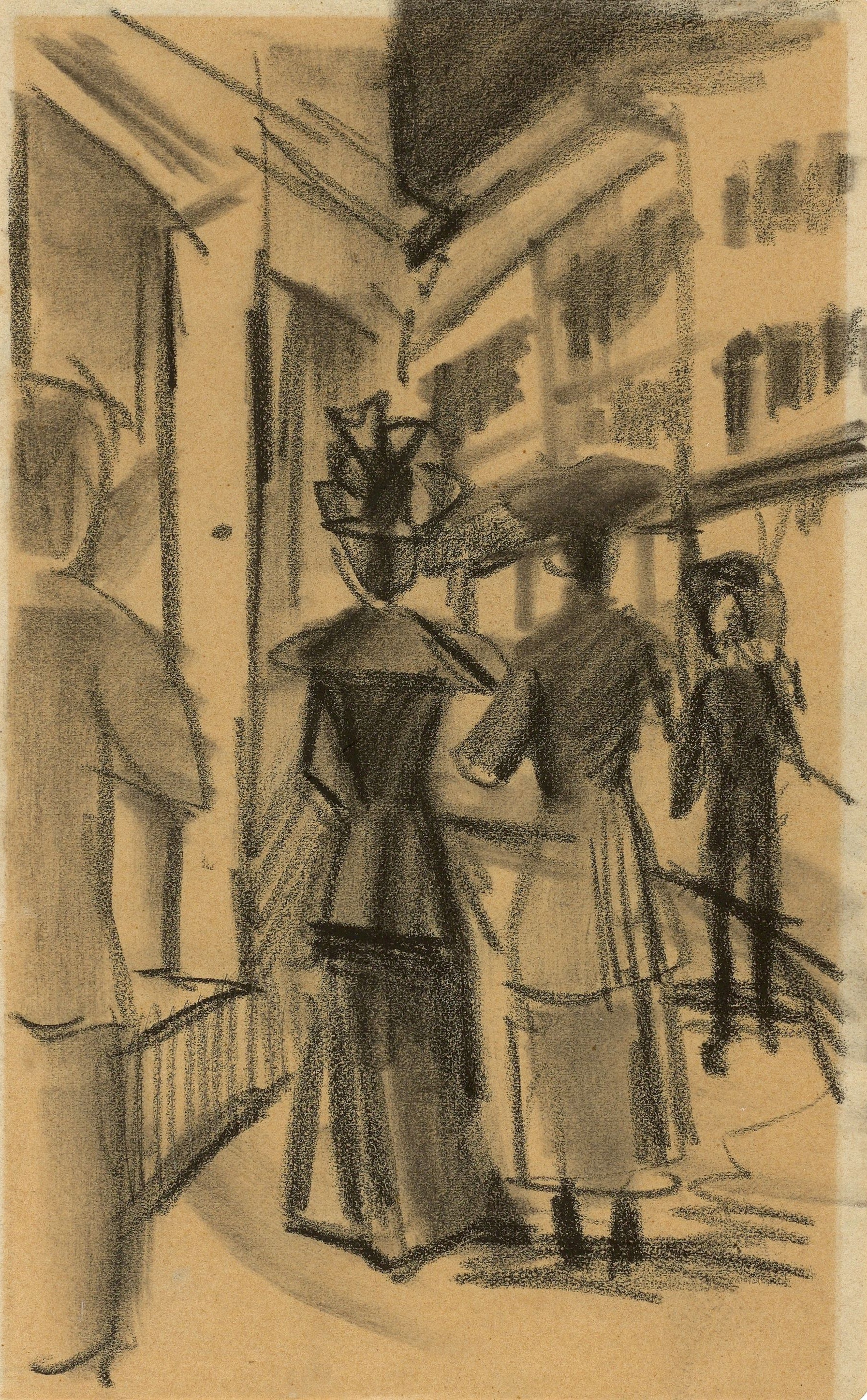 《街上的人们》（People on the street）｜奥古斯特·马克 August Macke｜1913