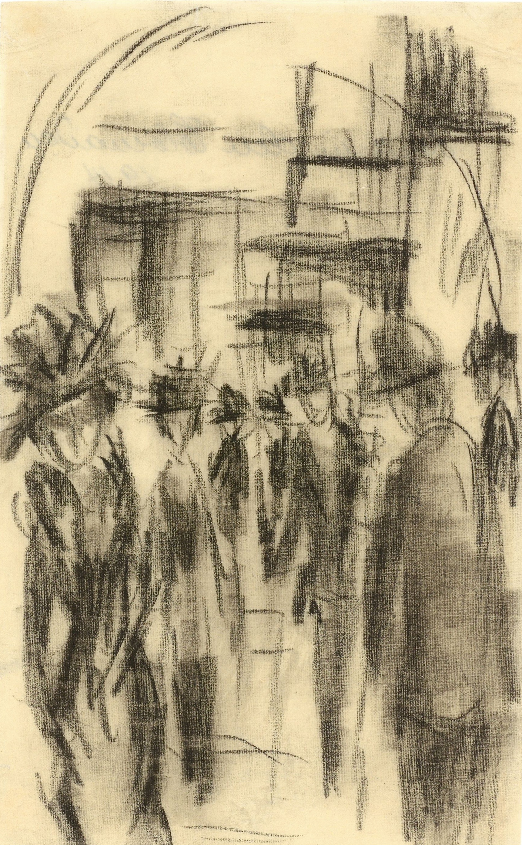 《街头行人》（Street passers-by）｜奥古斯特·马克 August Macke｜1914