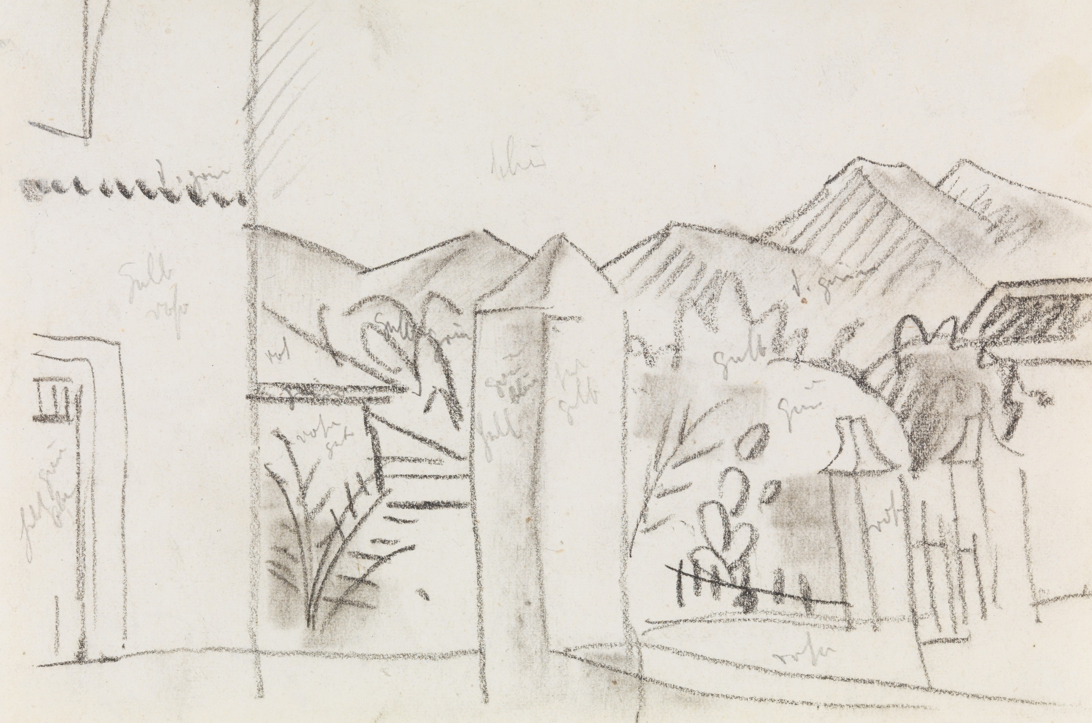 《突尼斯景观》（Tunisian View）｜奥古斯特·马克 August Macke｜1914