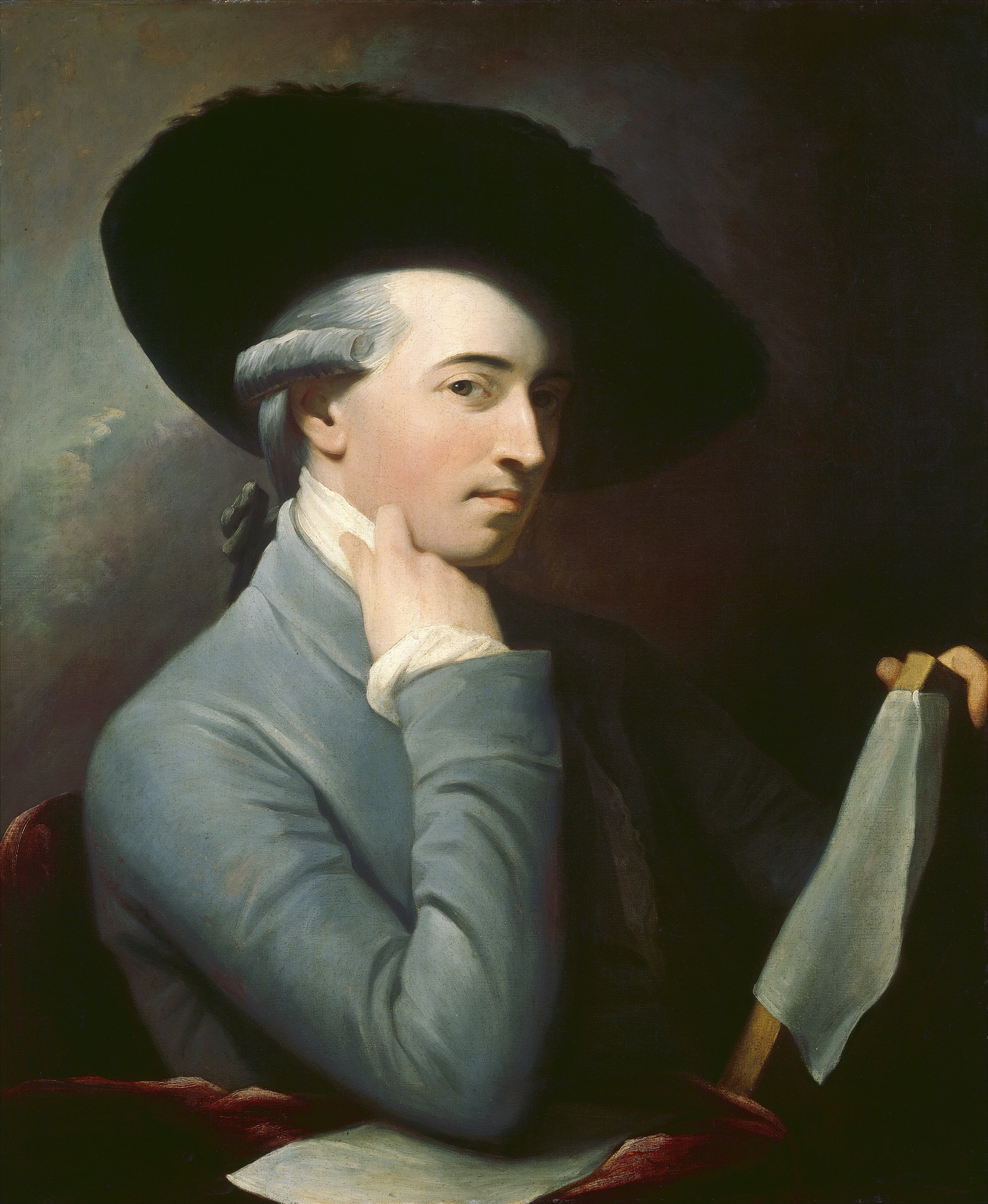 《本杰明·韦斯特的肖像》（Portrait of Benjamin West）｜本杰明·韦斯特 Benjamin West｜约. 1776