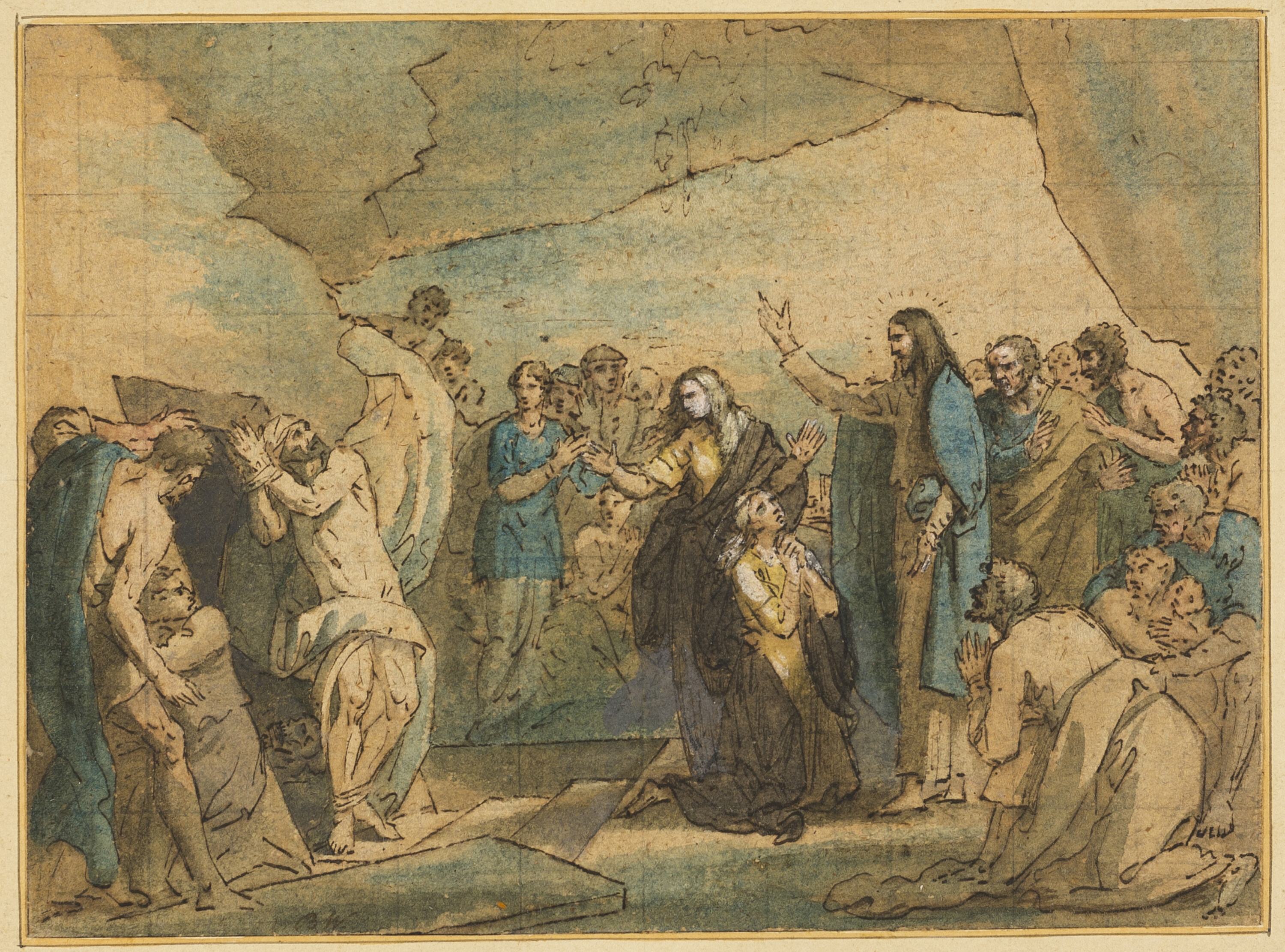 《拉撒路的复活》（The Raising of Lazarus）｜本杰明·韦斯特 Benjamin West｜1780