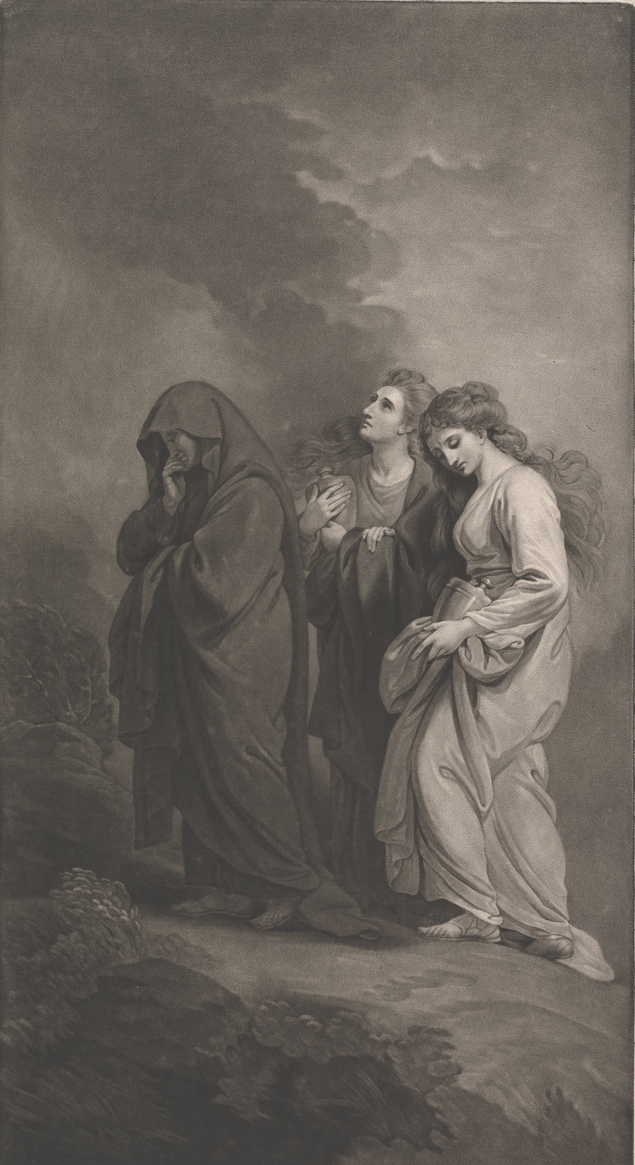 《三位玛丽前往坟墓》（The Three Marys Going to the Sepulchre）｜本杰明·韦斯特 Benjamin West｜1784