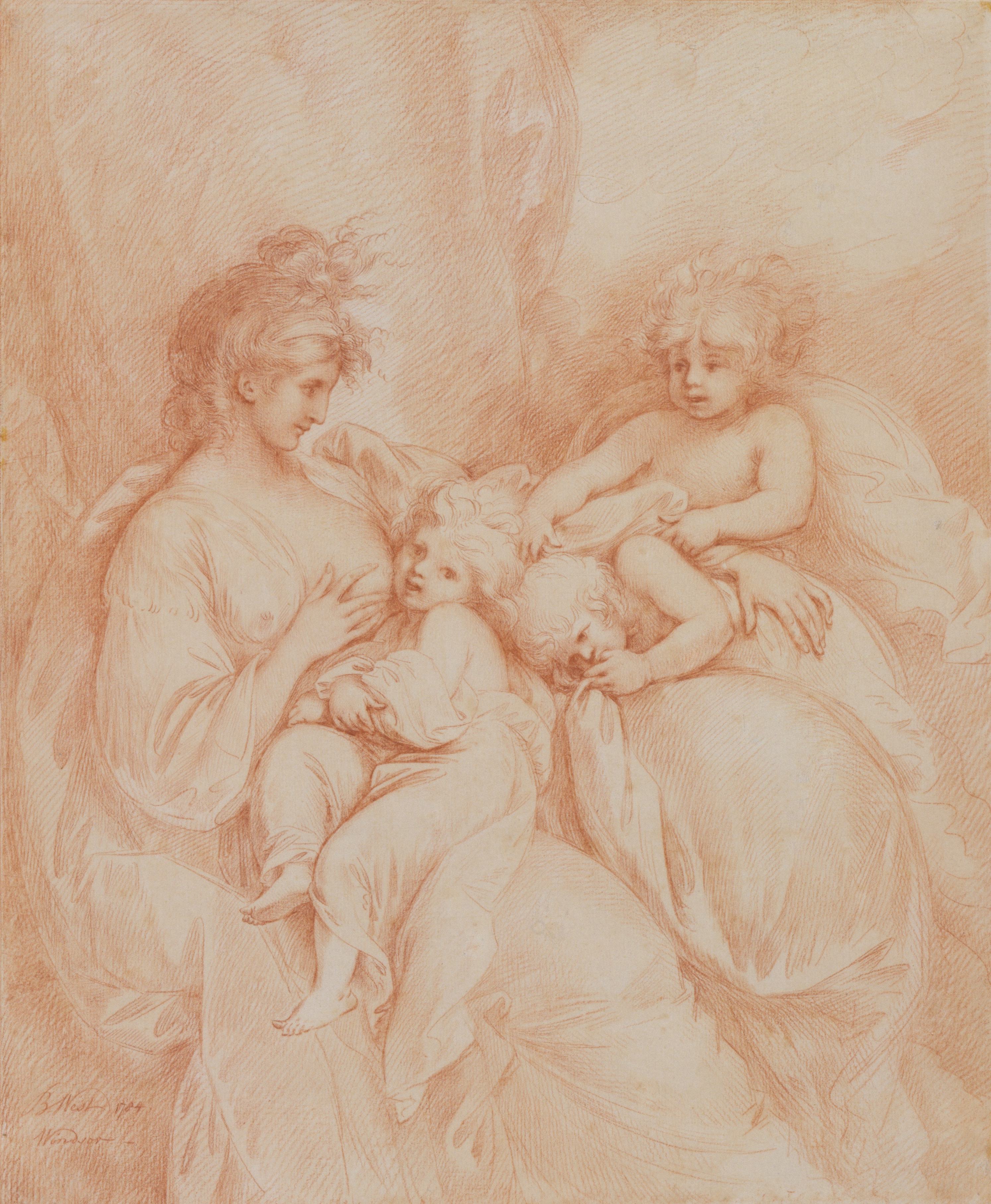 《孕妇装》（Maternity）｜本杰明·韦斯特 Benjamin West｜1784