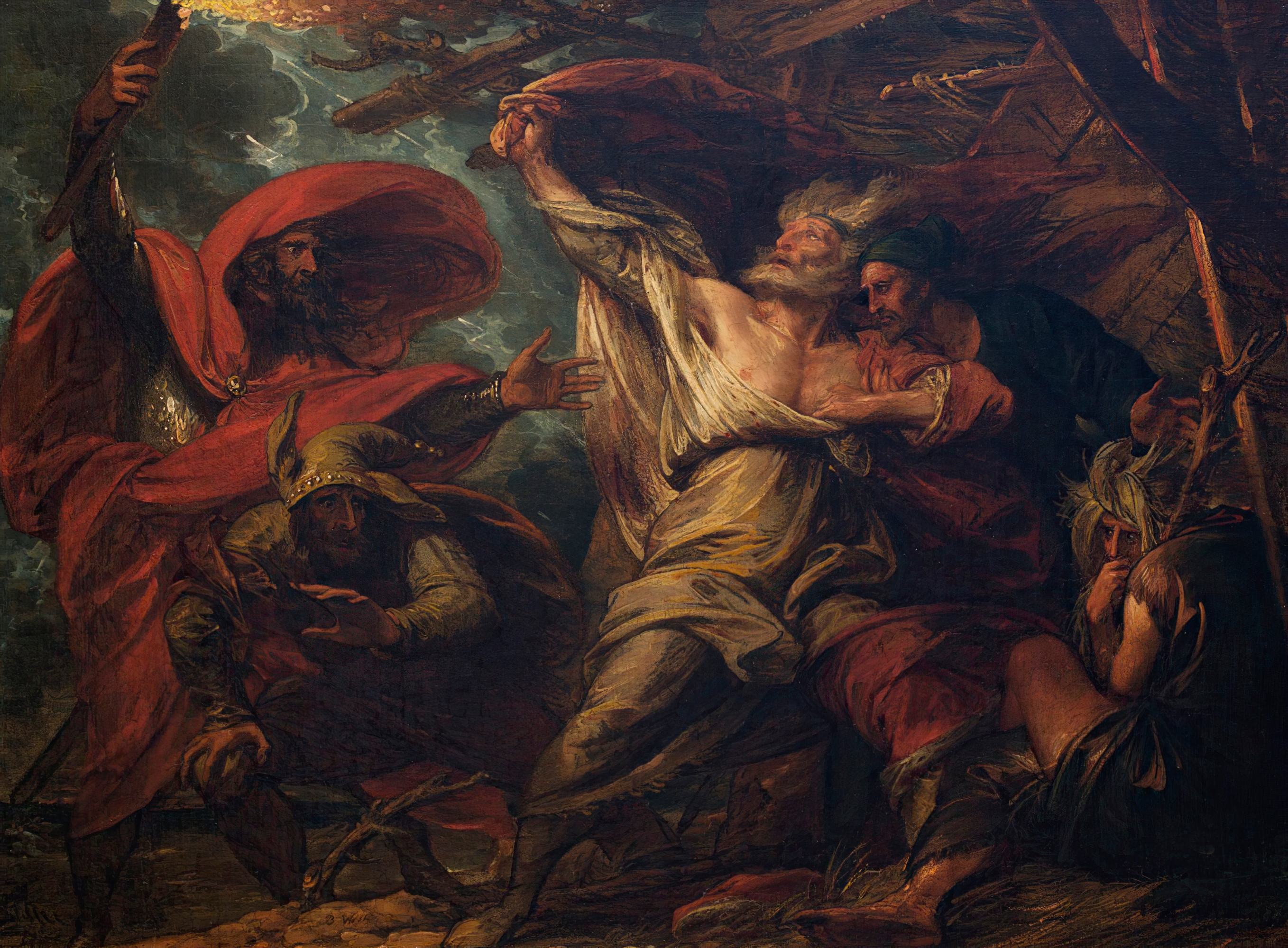 《李尔王》（King Lear）｜本杰明·韦斯特 Benjamin West｜约. 1788