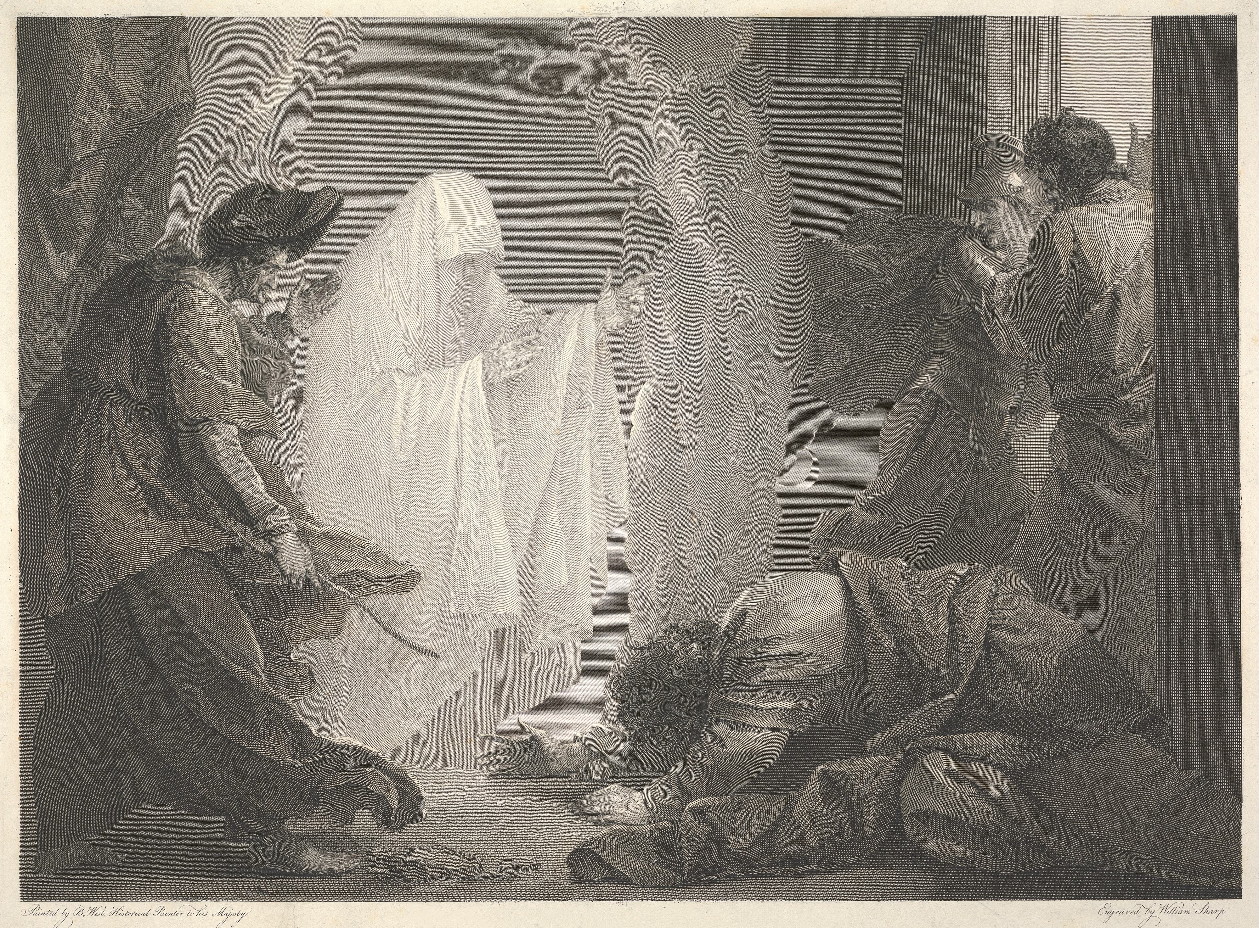 《恩多的女巫》（The Witch of En-Dor）｜本杰明·韦斯特 Benjamin West｜1788