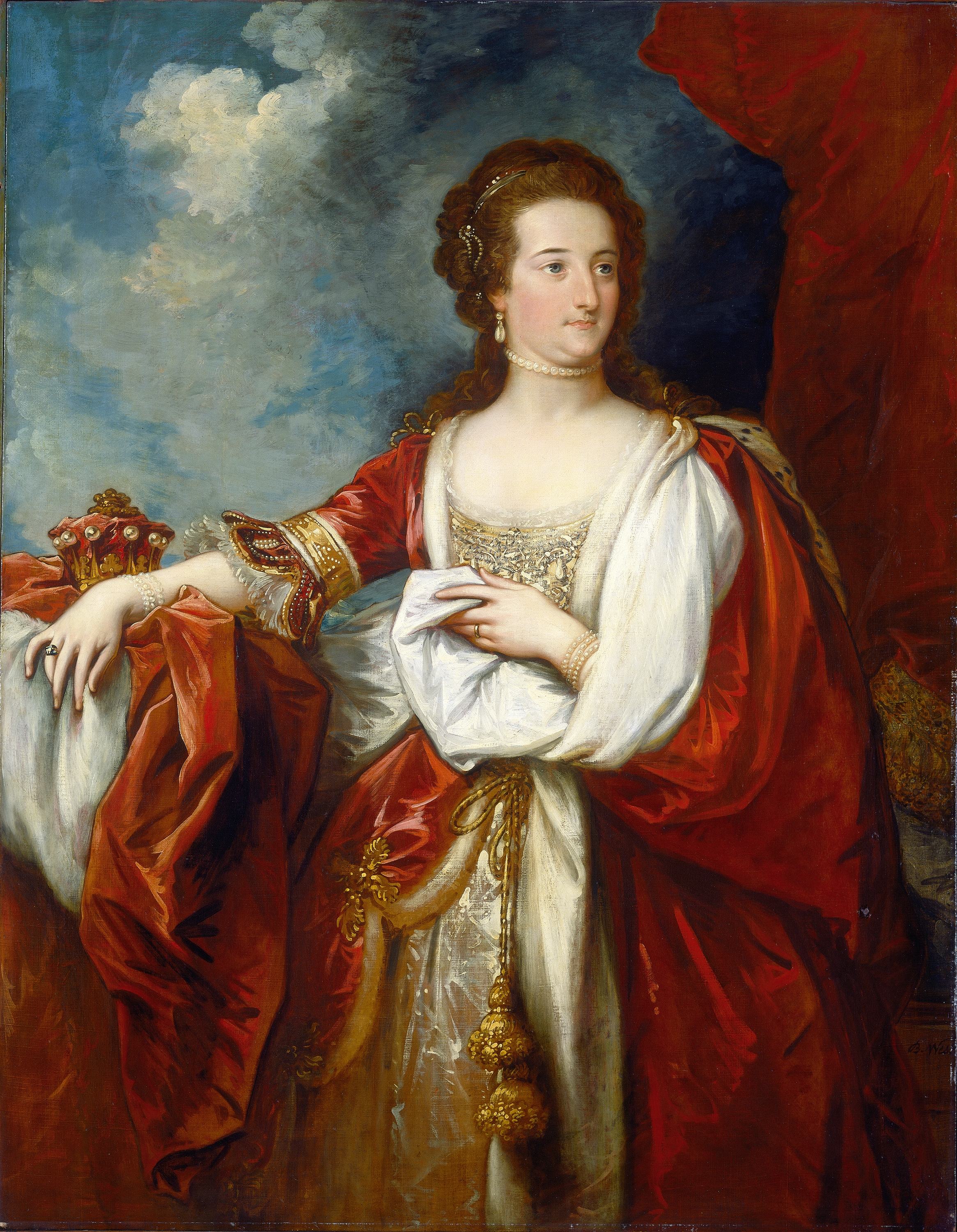 《伊丽莎白，埃芬汉伯爵夫人》（Elizabeth,Countess of Effingham）｜本杰明·韦斯特 Benjamin West｜约. 1797