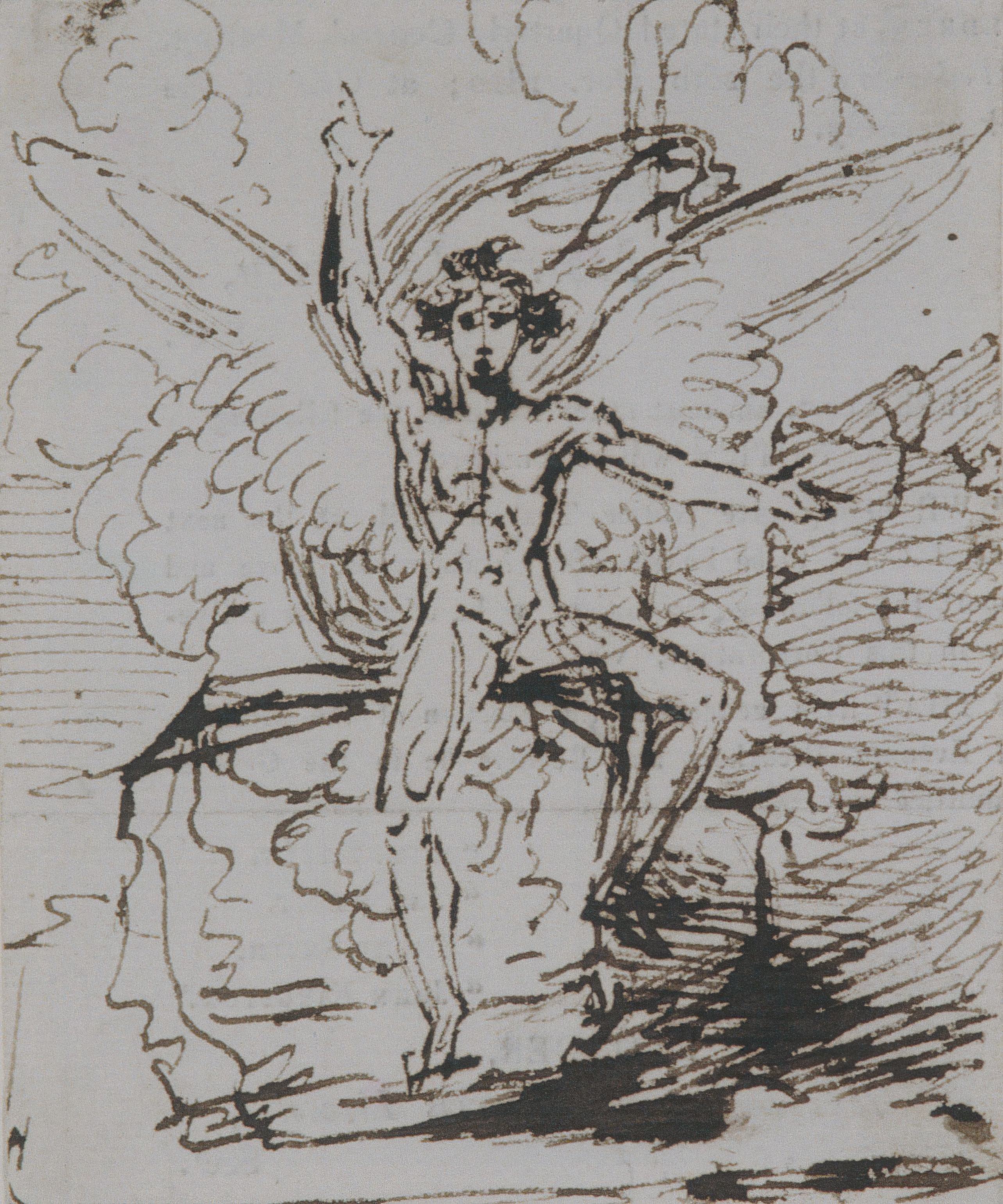 《基督坟墓前的天使》（The Angel at the Tomb of Christ）｜本杰明·韦斯特 Benjamin West｜约. 1812