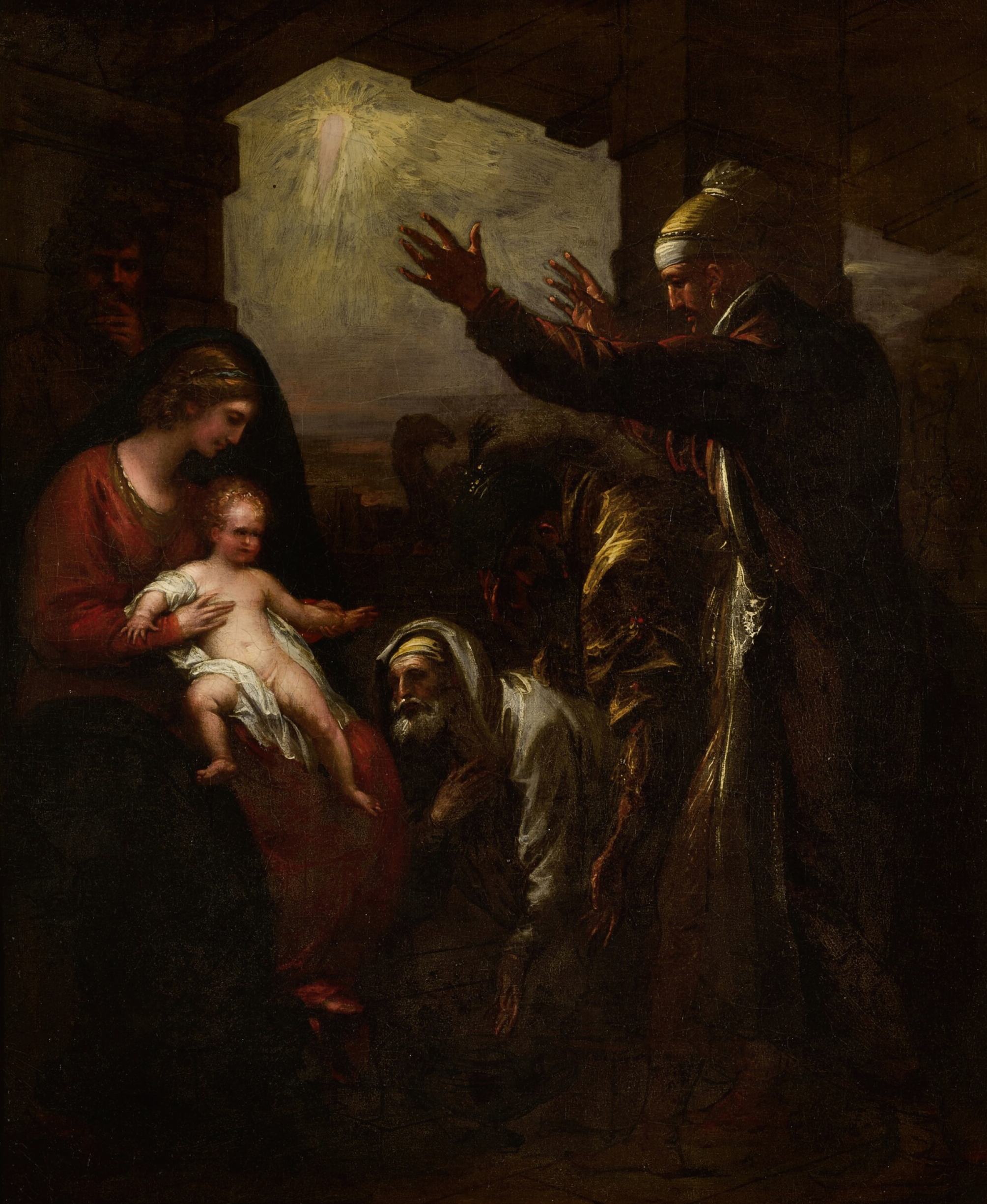 《智者的供奉》（The wise men’s offering）｜本杰明·韦斯特 Benjamin West｜不明