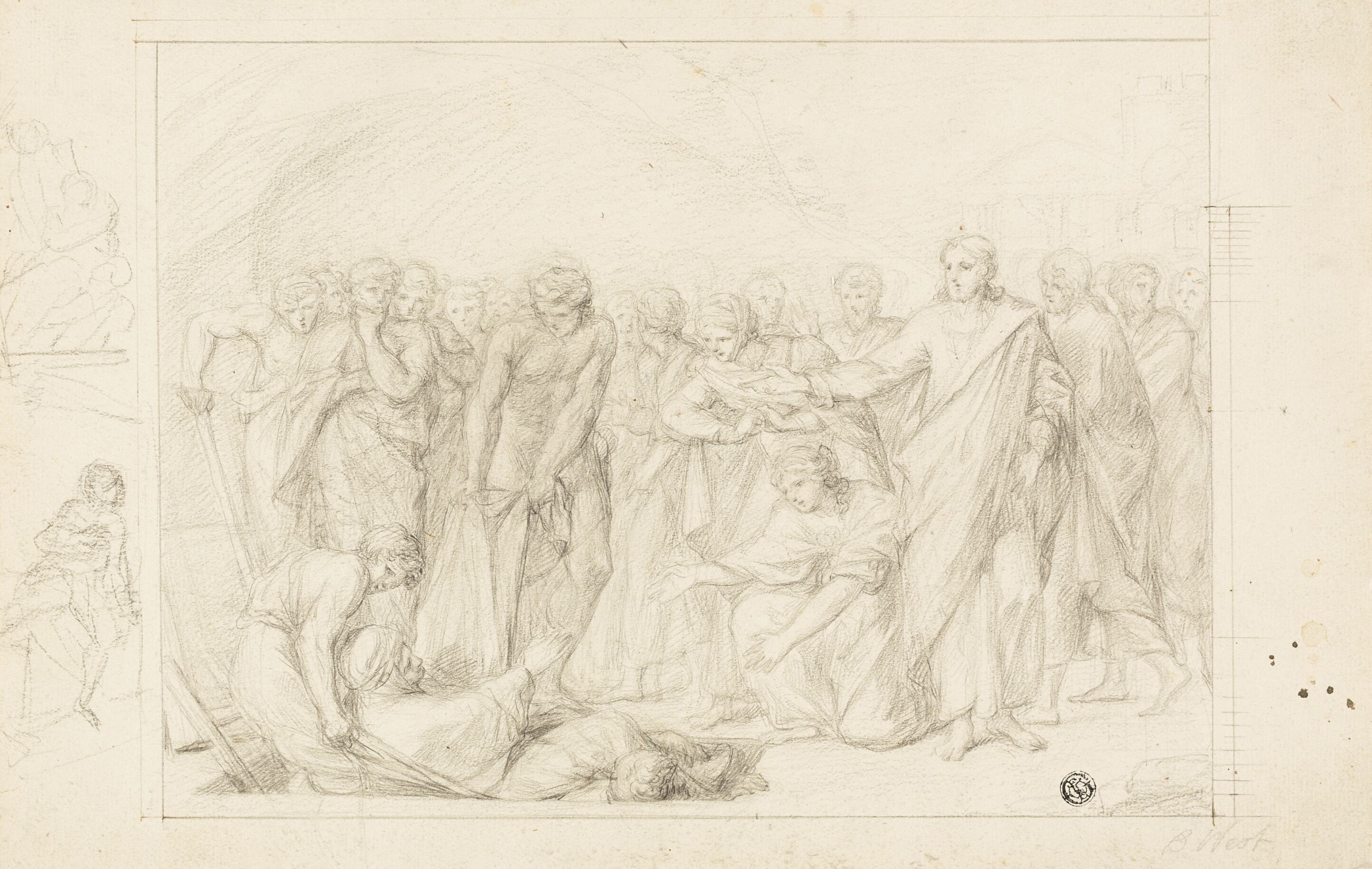 《亚拿尼亚之死》（Death of Ananias）｜本杰明·韦斯特 Benjamin West｜不明