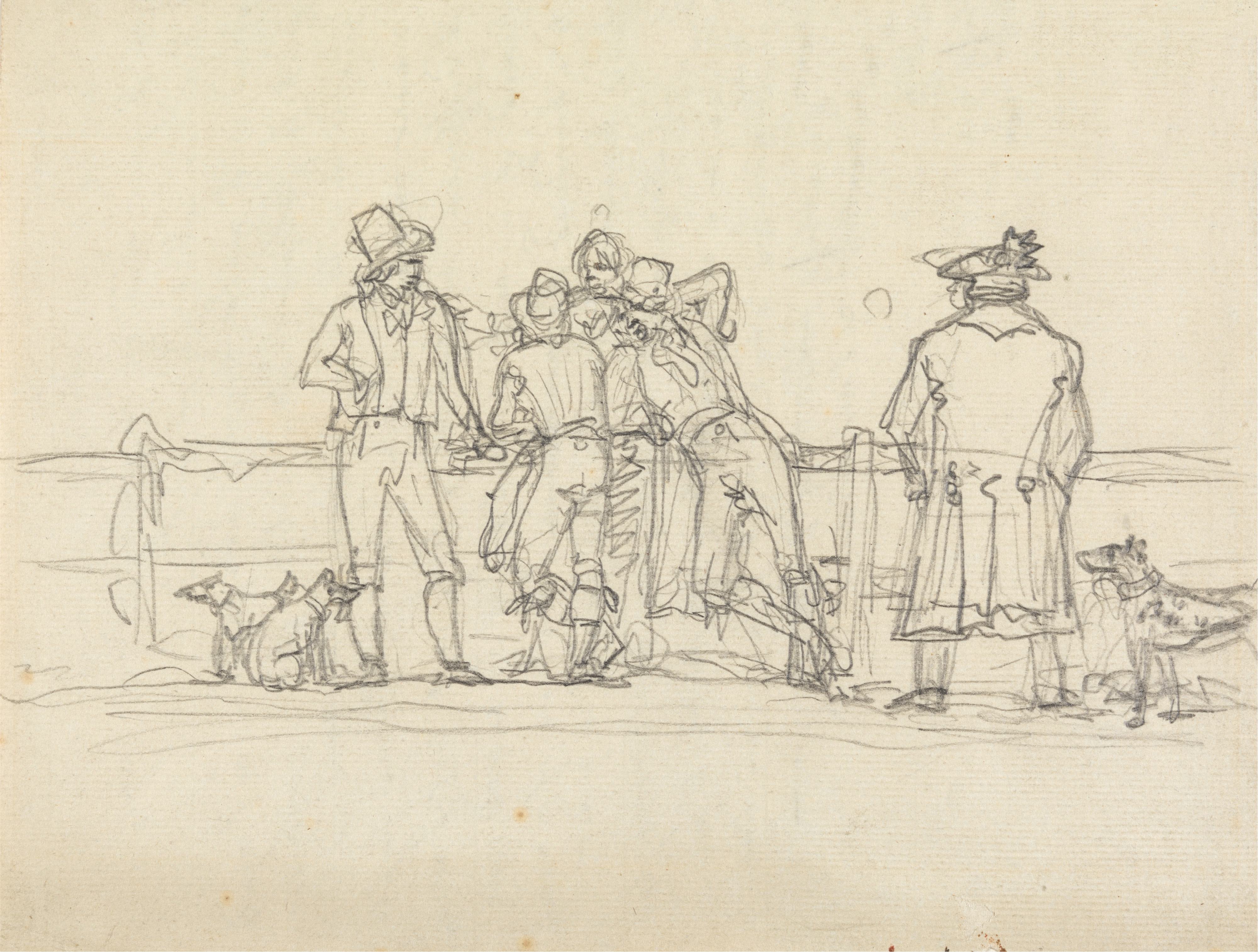 《眺望大海的人物》（Figures Looking out to Sea）｜本杰明·韦斯特 Benjamin West｜不明