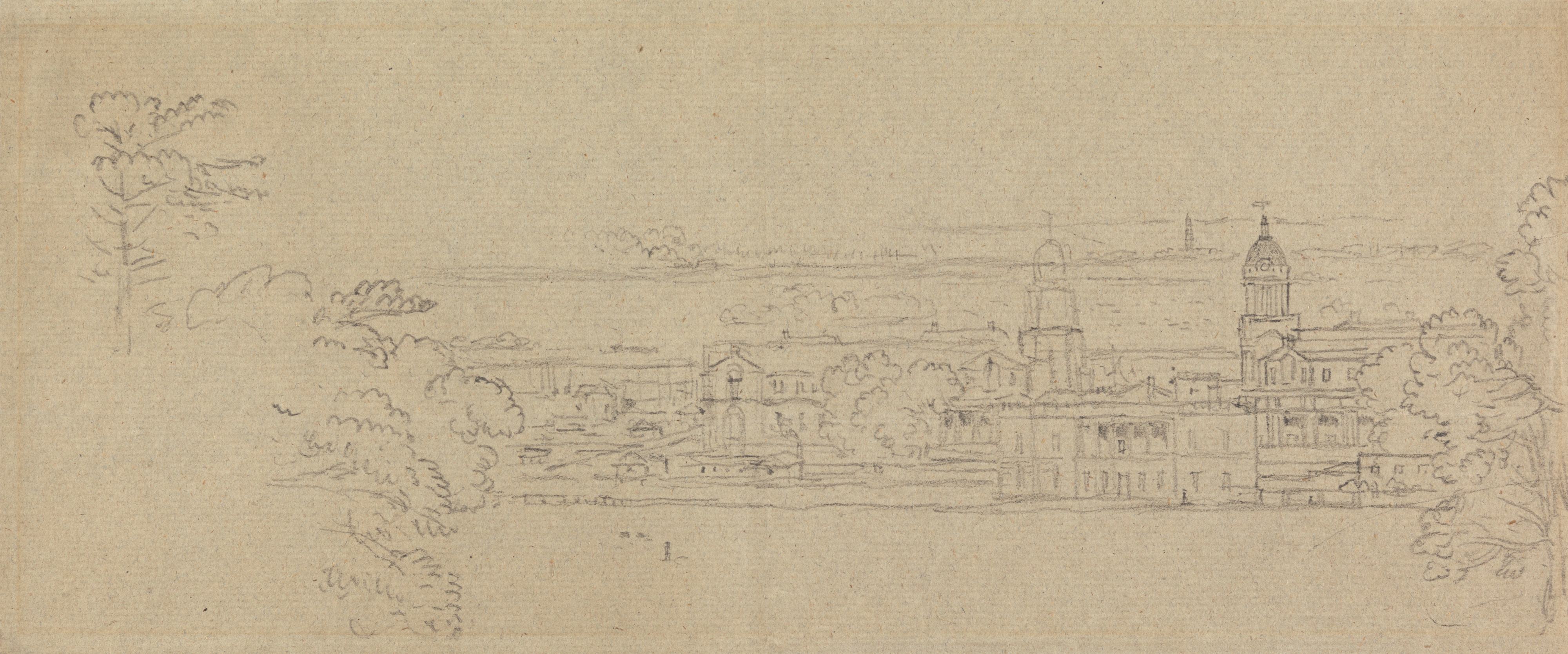 《从公园看格林威治》（Greenwich from the Park）｜本杰明·韦斯特 Benjamin West｜不明