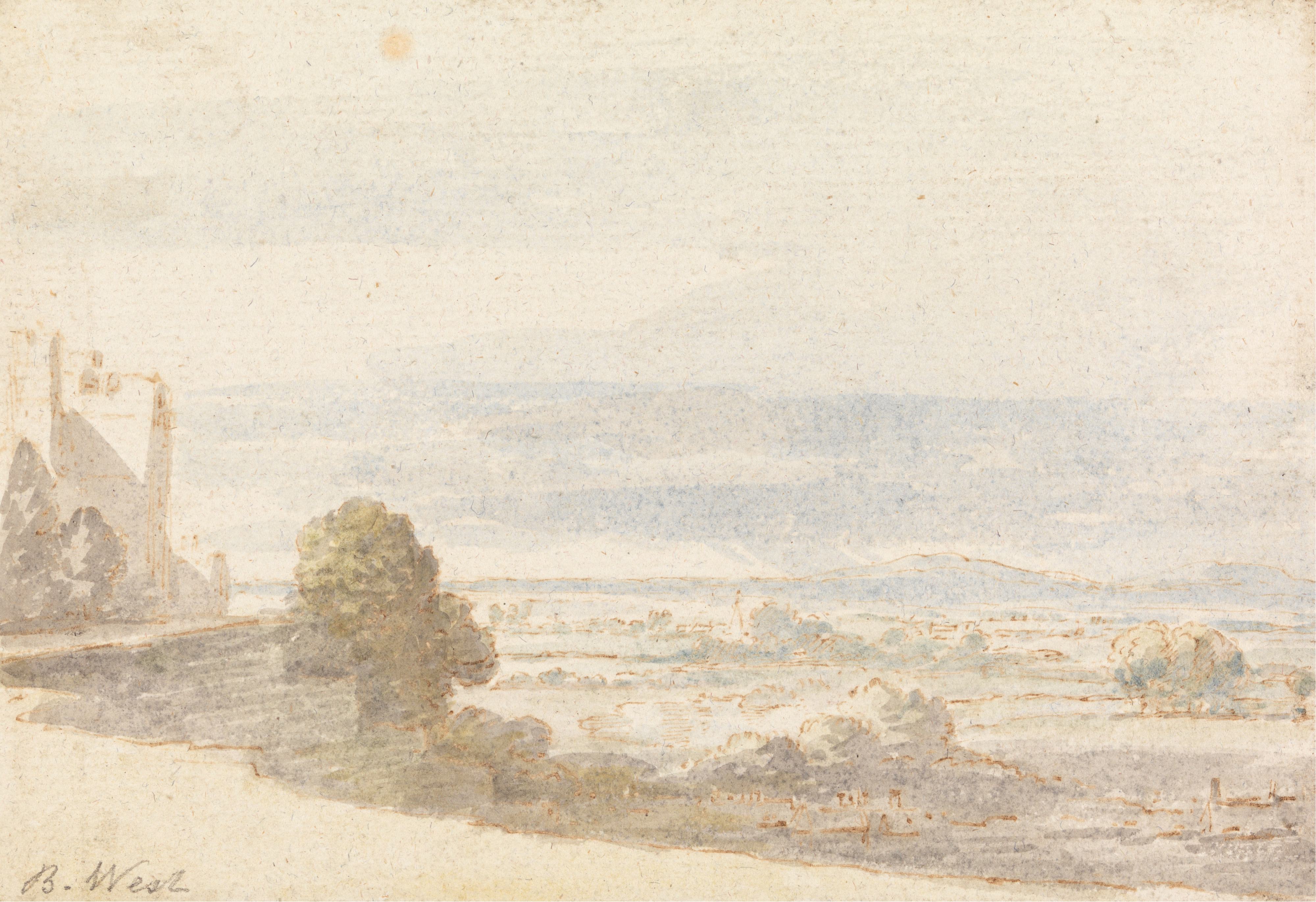 《从城堡露台看温莎大公园》（Windsor Great Park from the Castle Terrace）｜本杰明·韦斯特 Benjamin West｜不明