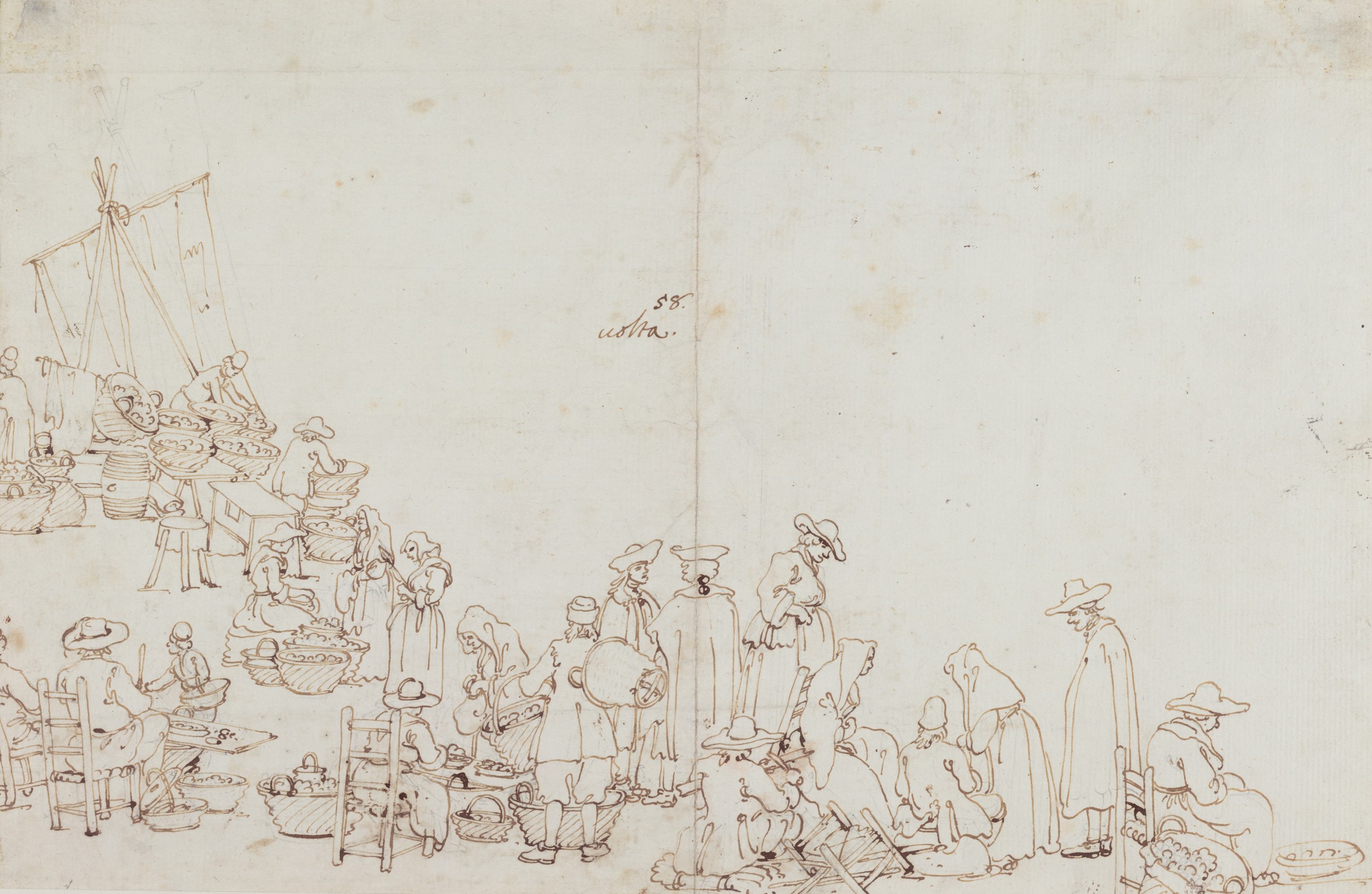 《市场场景》（A Market Scene）｜卡纳莱托 Canaletto｜1740