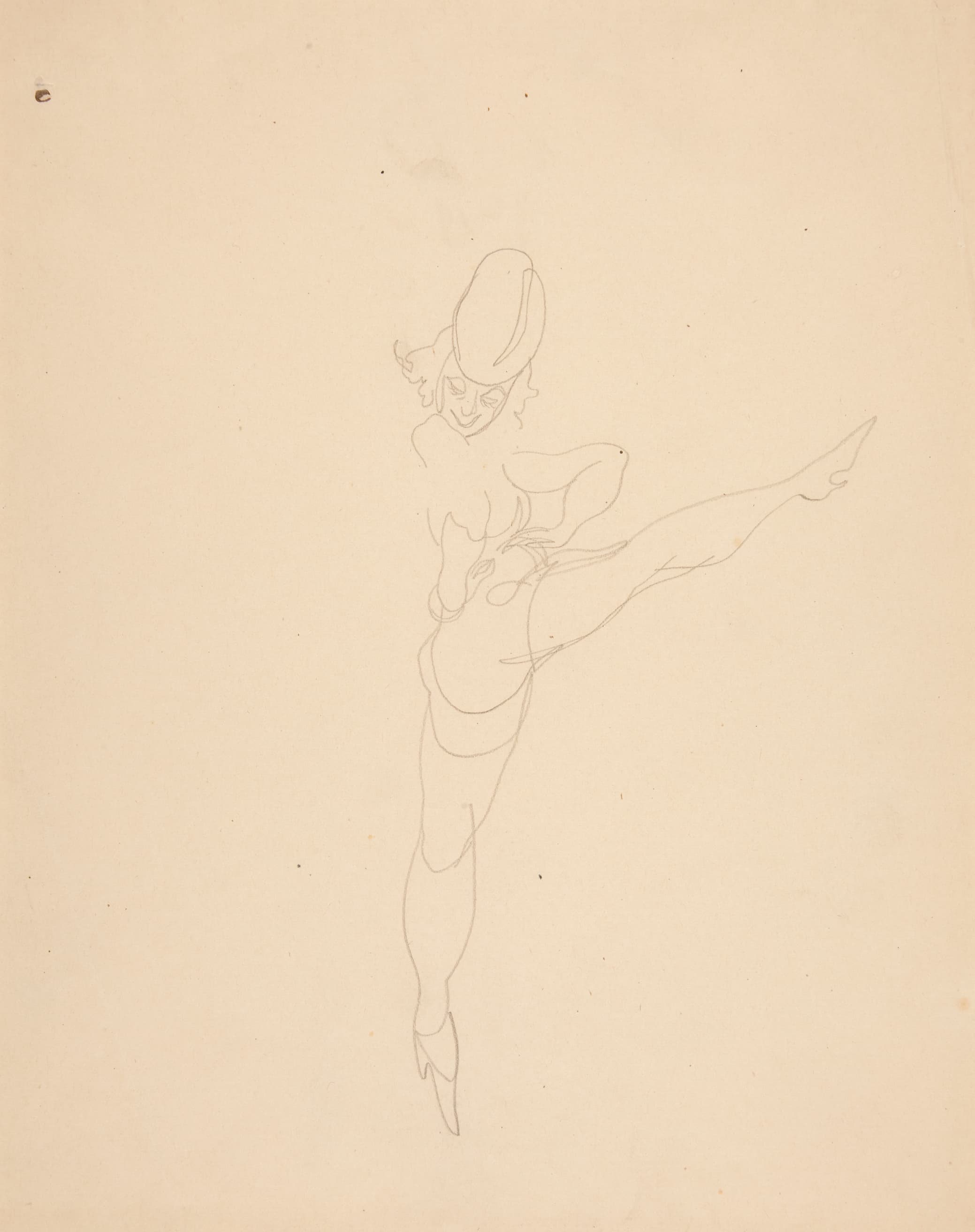 《杂耍剧场舞者》（Vaudeville Dancer）｜查尔斯·德穆斯 Charles Demuth｜约1916–1918