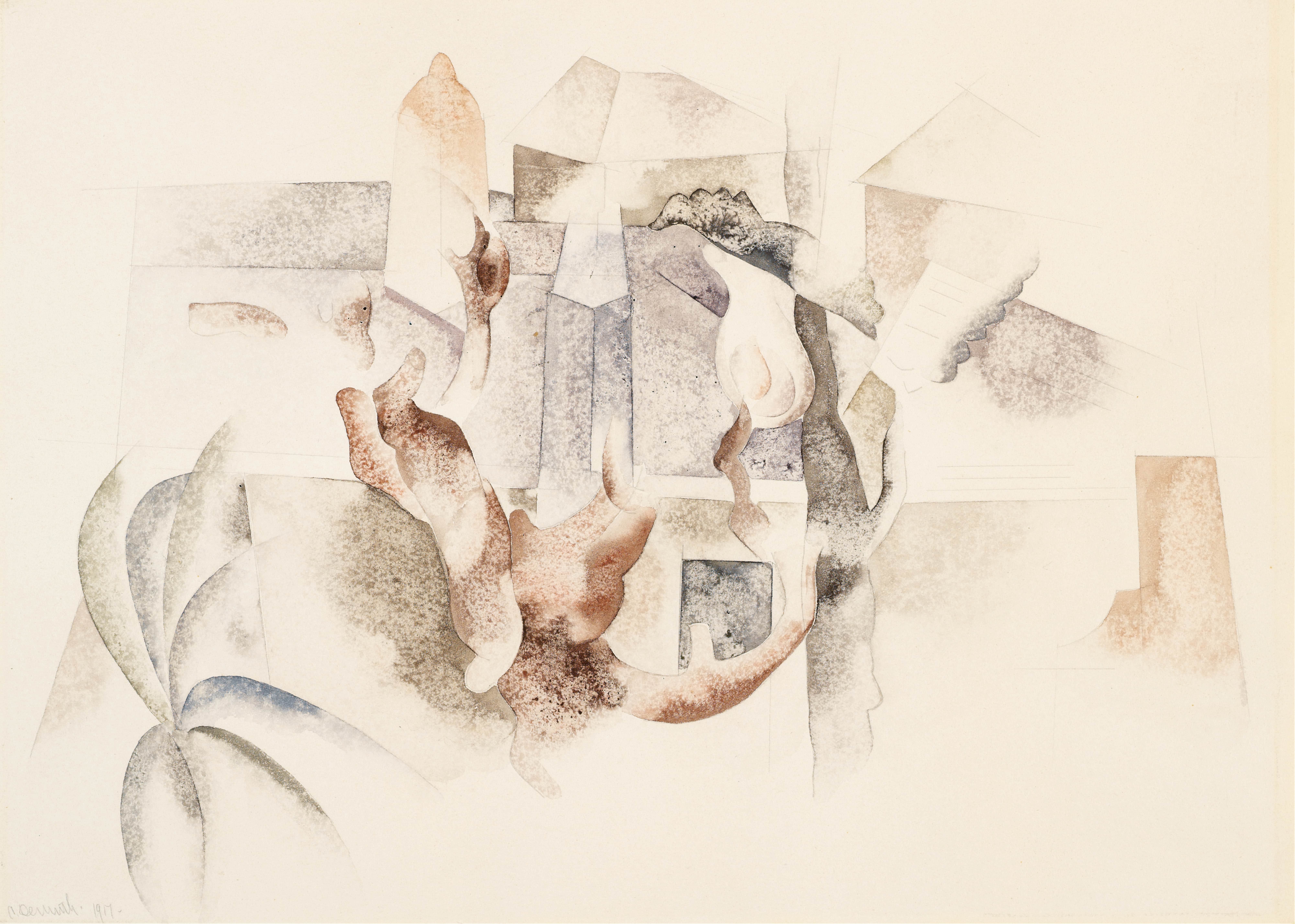 《百慕大风景2号》（Bermuda Landscape No 2）｜查尔斯·德穆斯 Charles Demuth｜1917