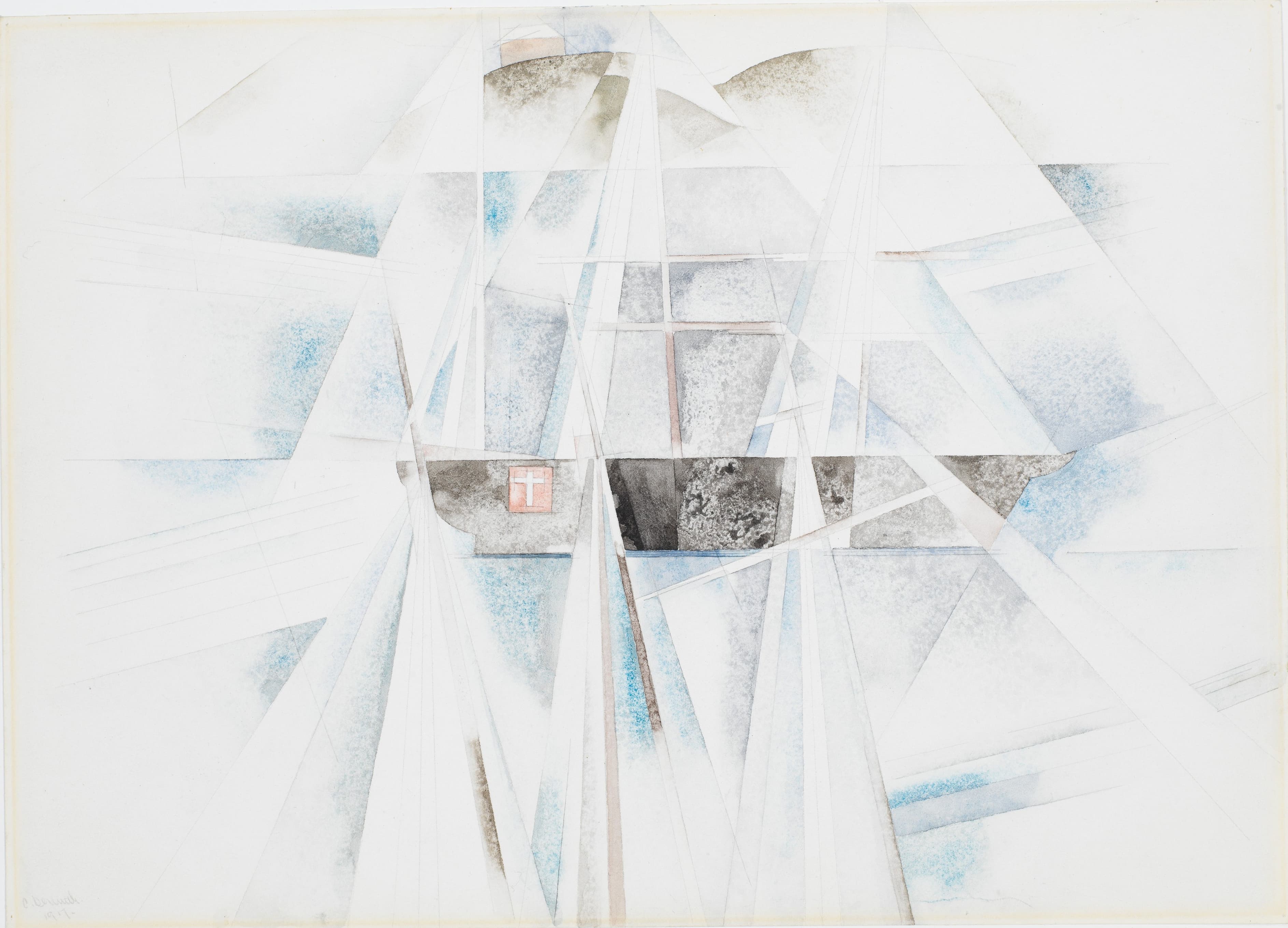 《百慕大 2 号纵帆船》（Bermuda No 2 the Schooner）｜查尔斯·德穆斯 Charles Demuth｜1917