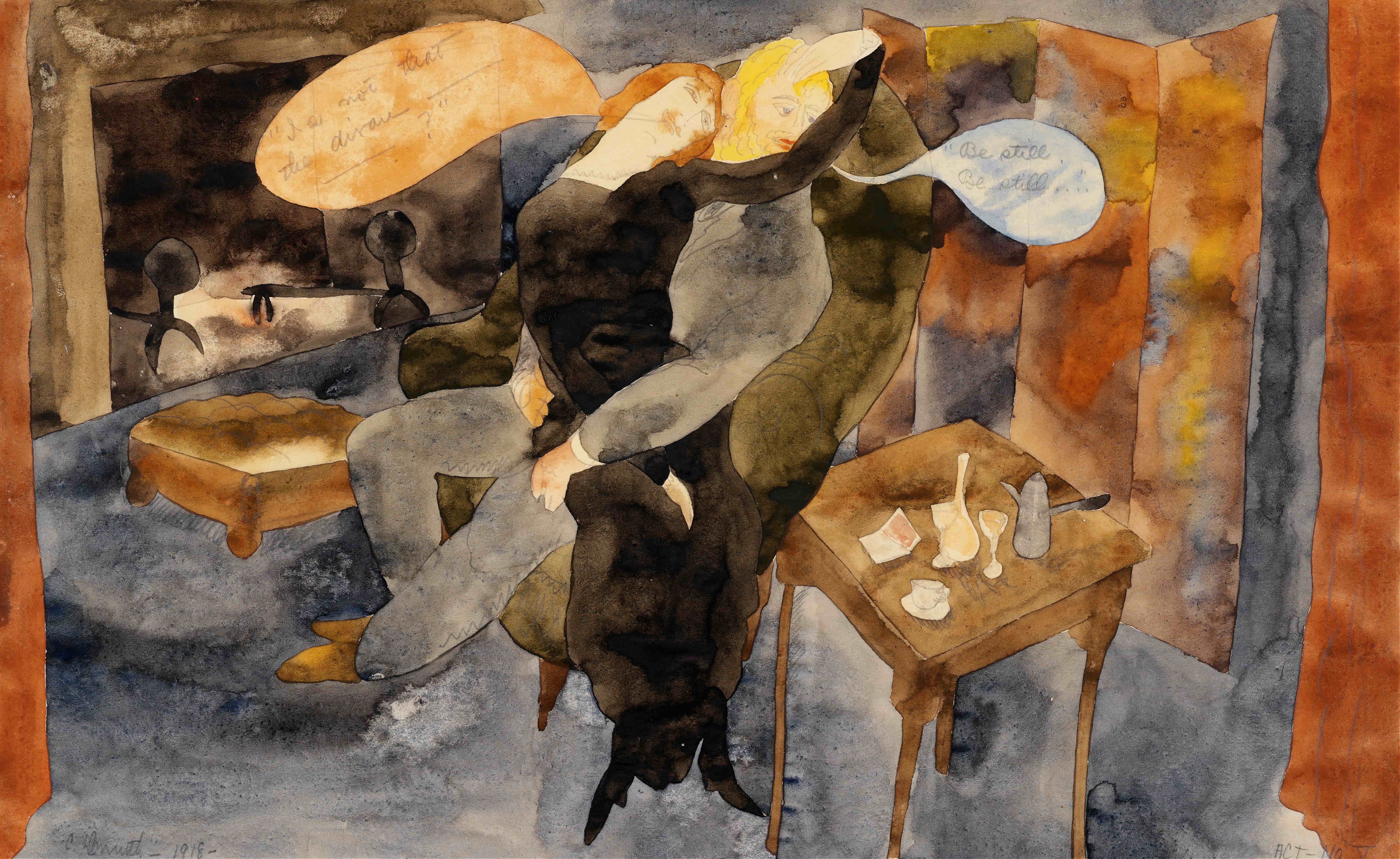 《卢拉和阿尔瓦多》（Lula and Alva Do）｜查尔斯·德穆斯 Charles Demuth｜1918
