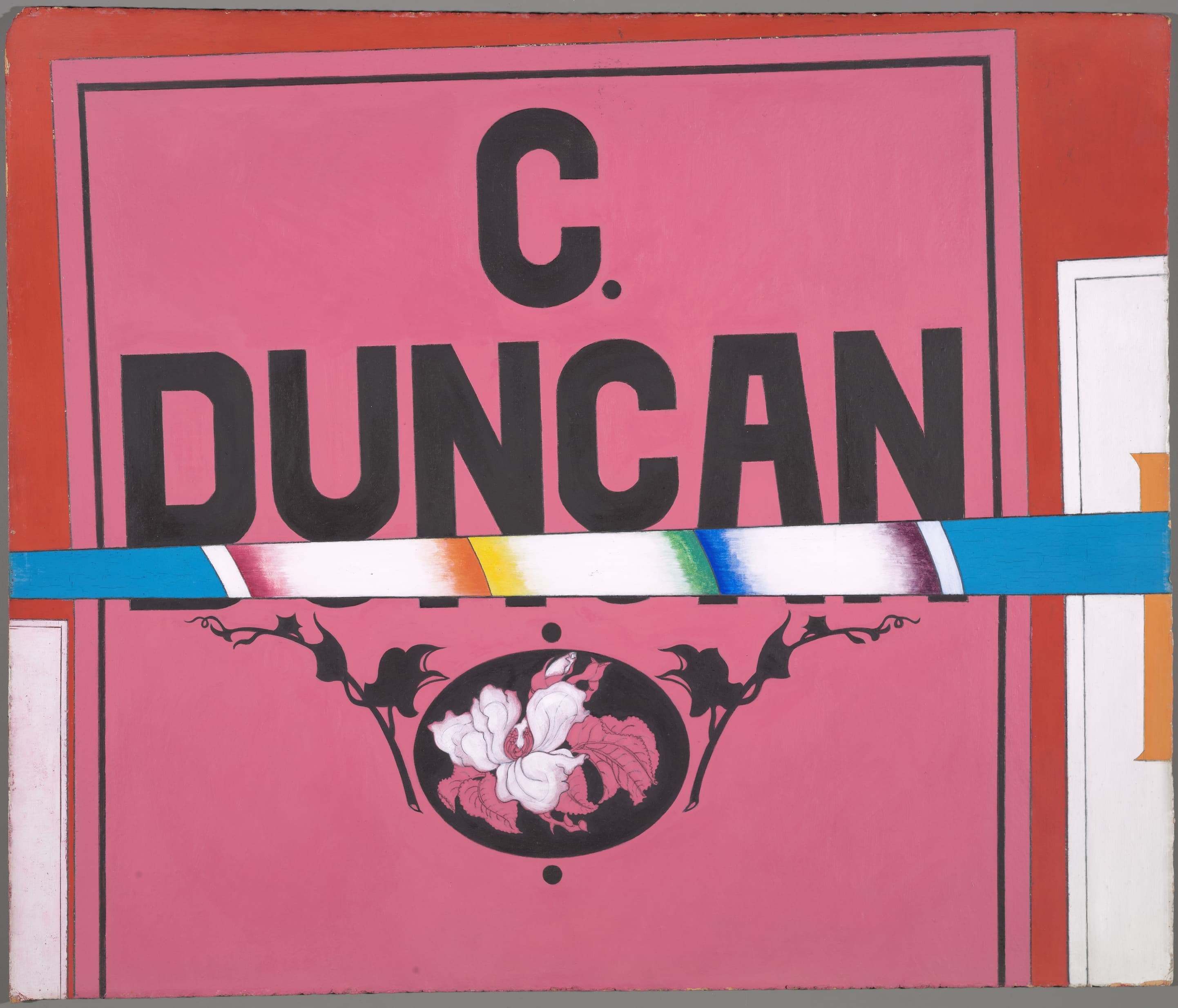 《海报肖像：邓肯》（Poster Portrait: Duncan）｜查尔斯·德穆斯 Charles Demuth｜1925