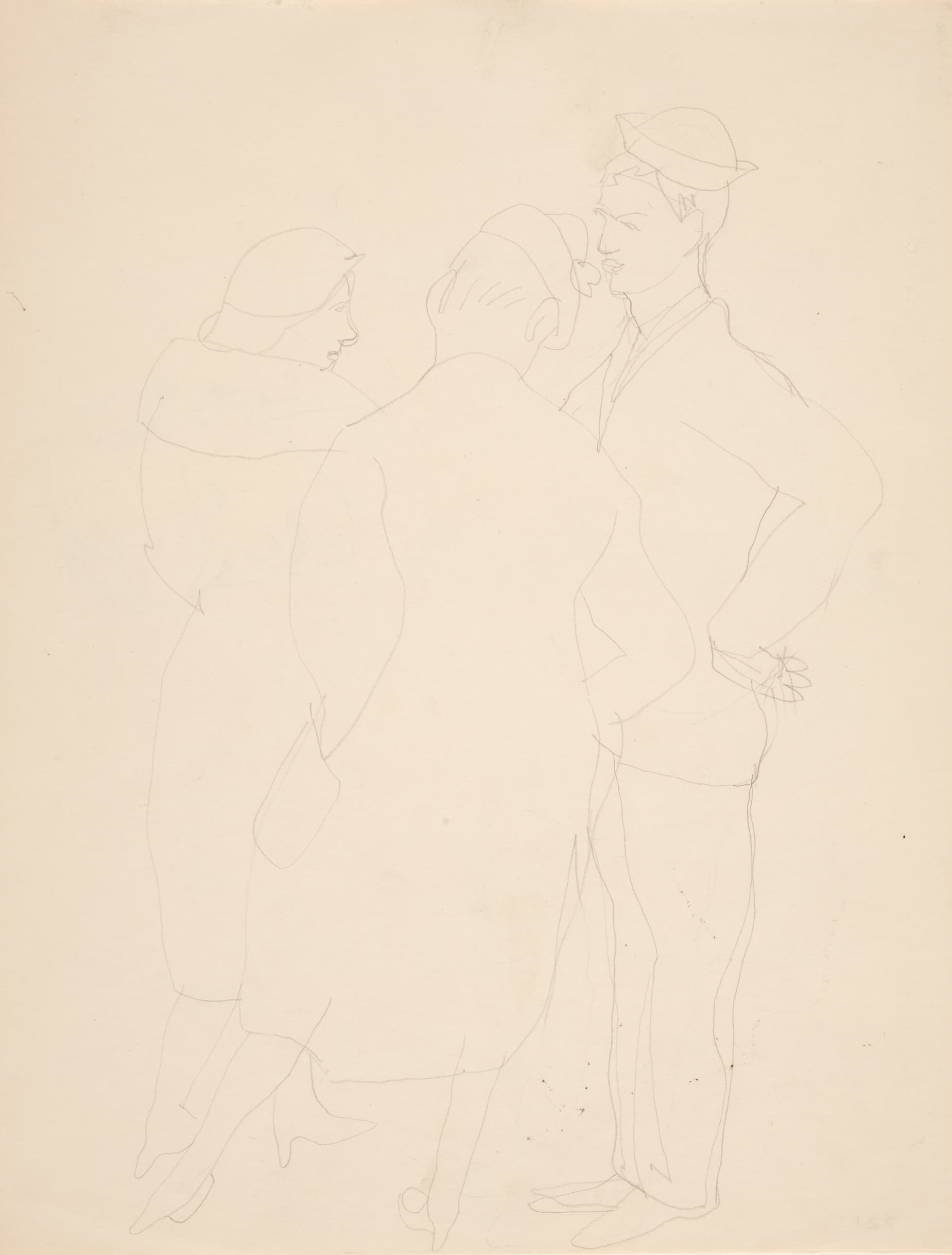 《有两个水手的女人》（Woman with Two Sailors）｜查尔斯·德穆斯 Charles Demuth｜不明