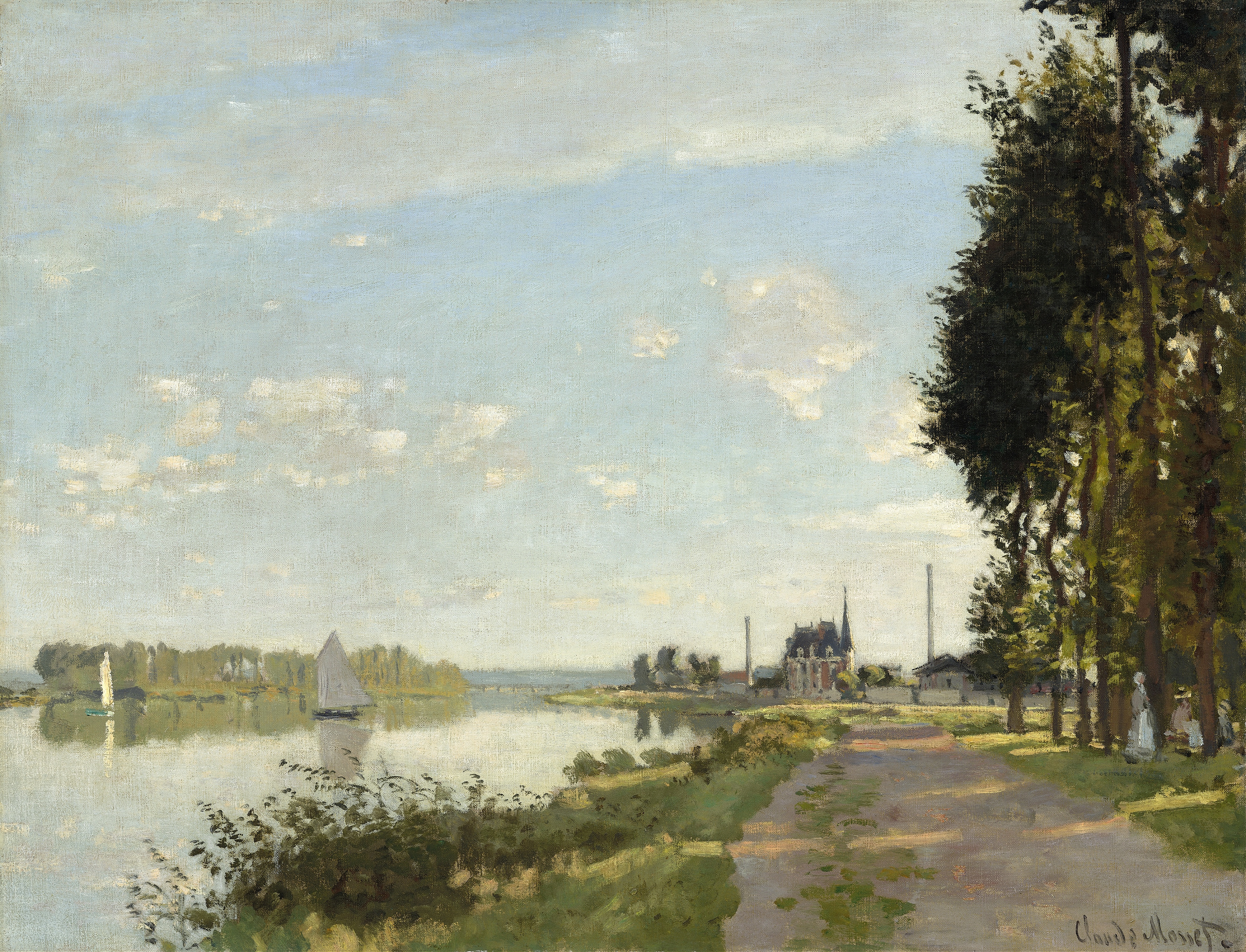 《阿让特伊》（Argenteuil）｜克劳德·莫奈 Claude Monet｜约1872