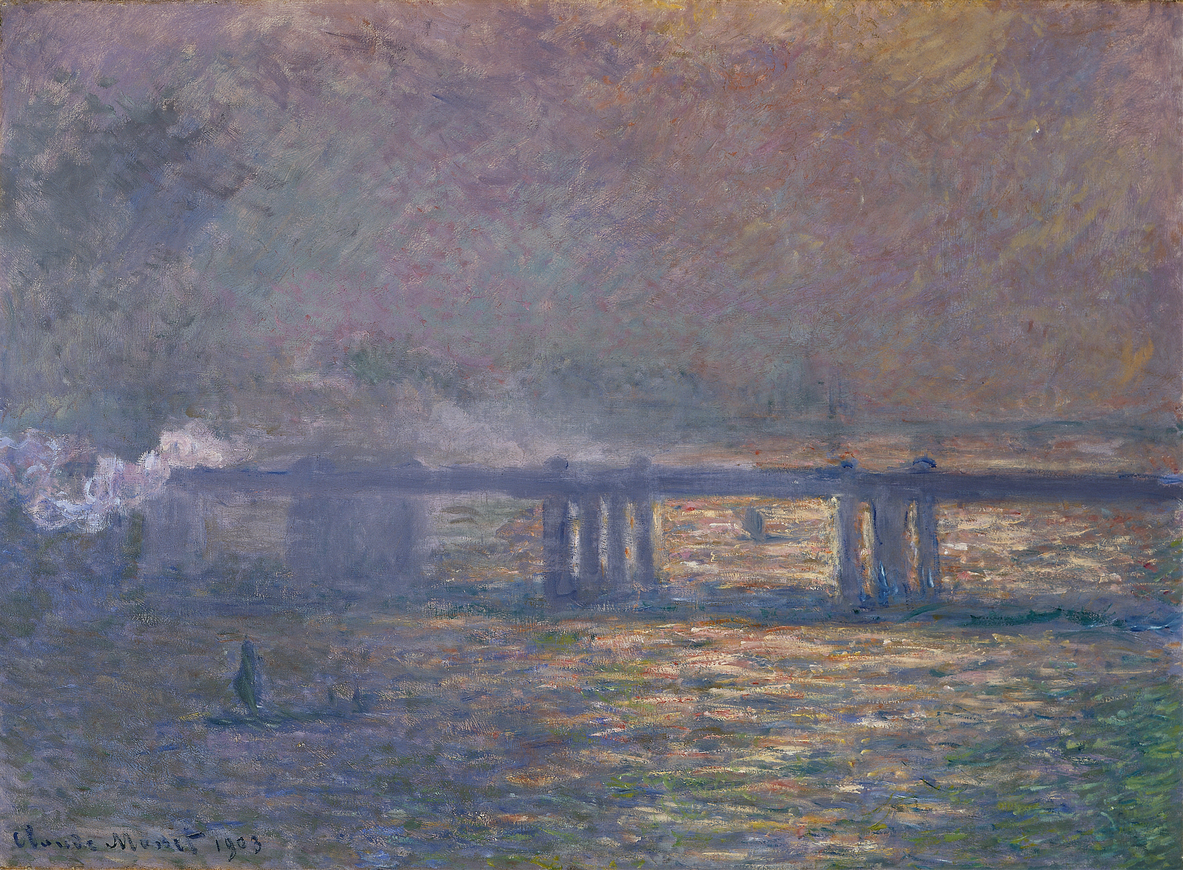 《查令十字桥》（Charing Cross Bridge）｜克劳德·莫奈 Claude Monet｜1903