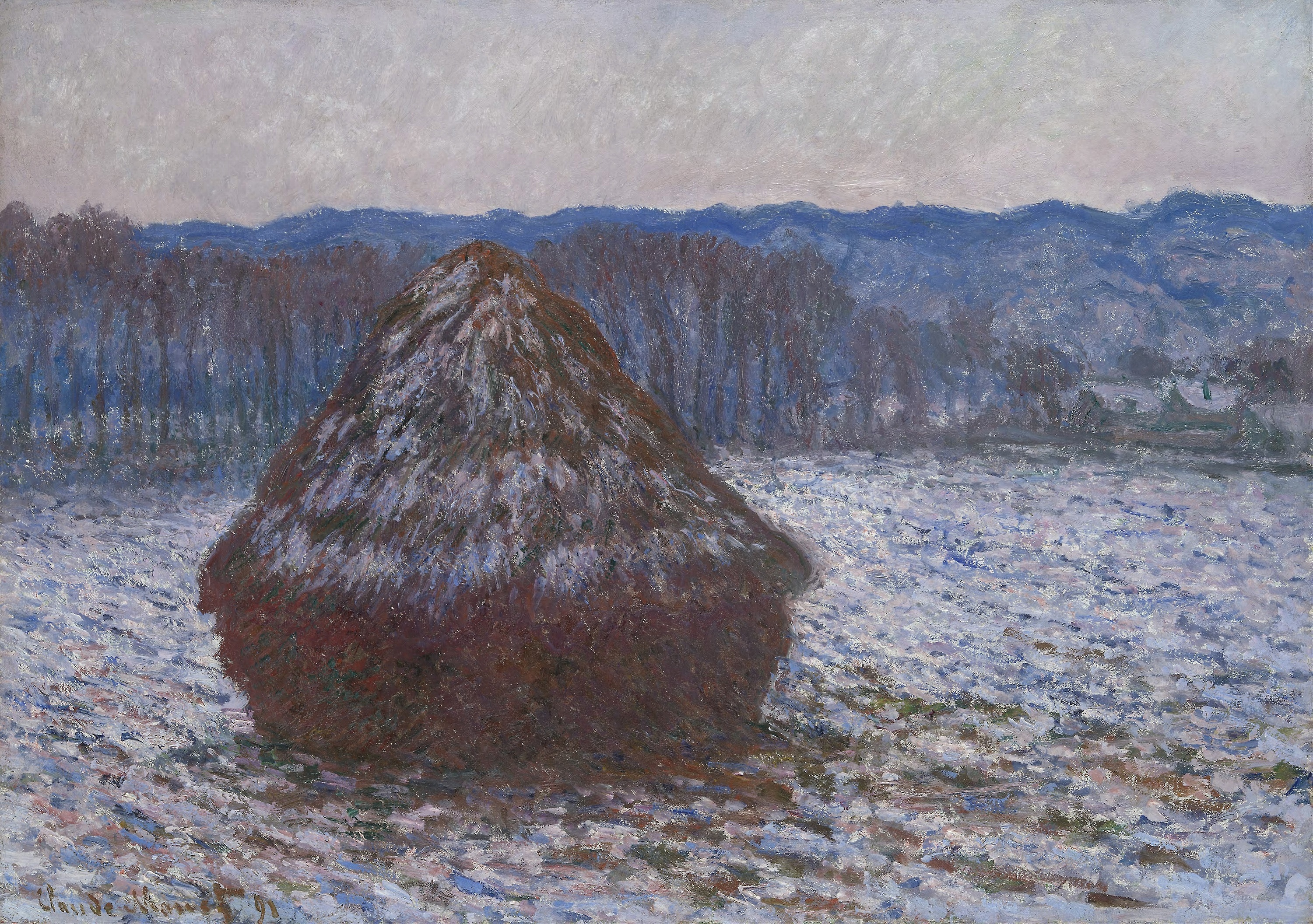 《干草堆》（Stack of Wheat）｜克劳德·莫奈 Claude Monet｜1890