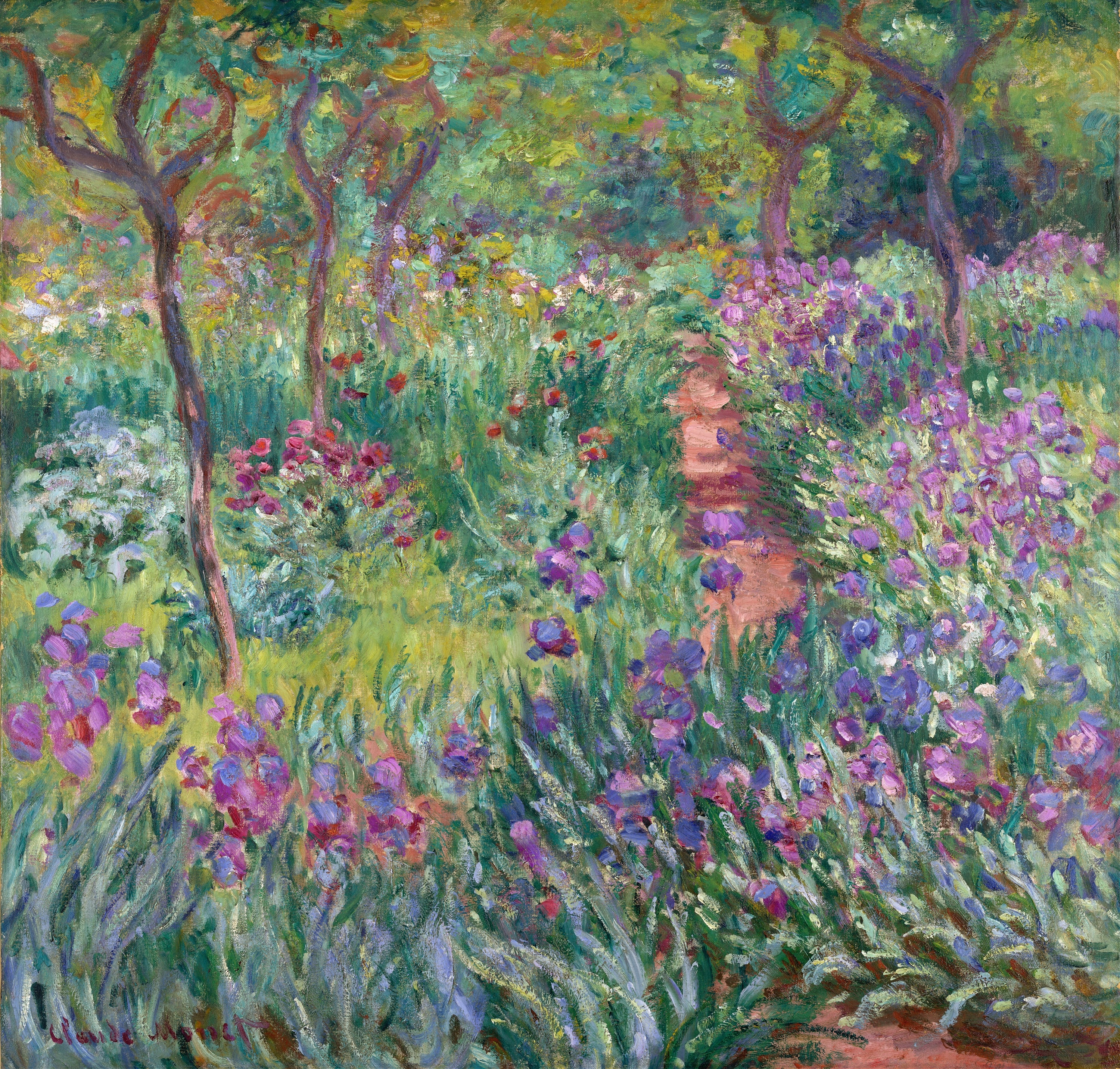 《莫奈在吉维尼的花园》（The Artist’s Garden in Giverny）｜克劳德·莫奈 Claude Monet｜1900