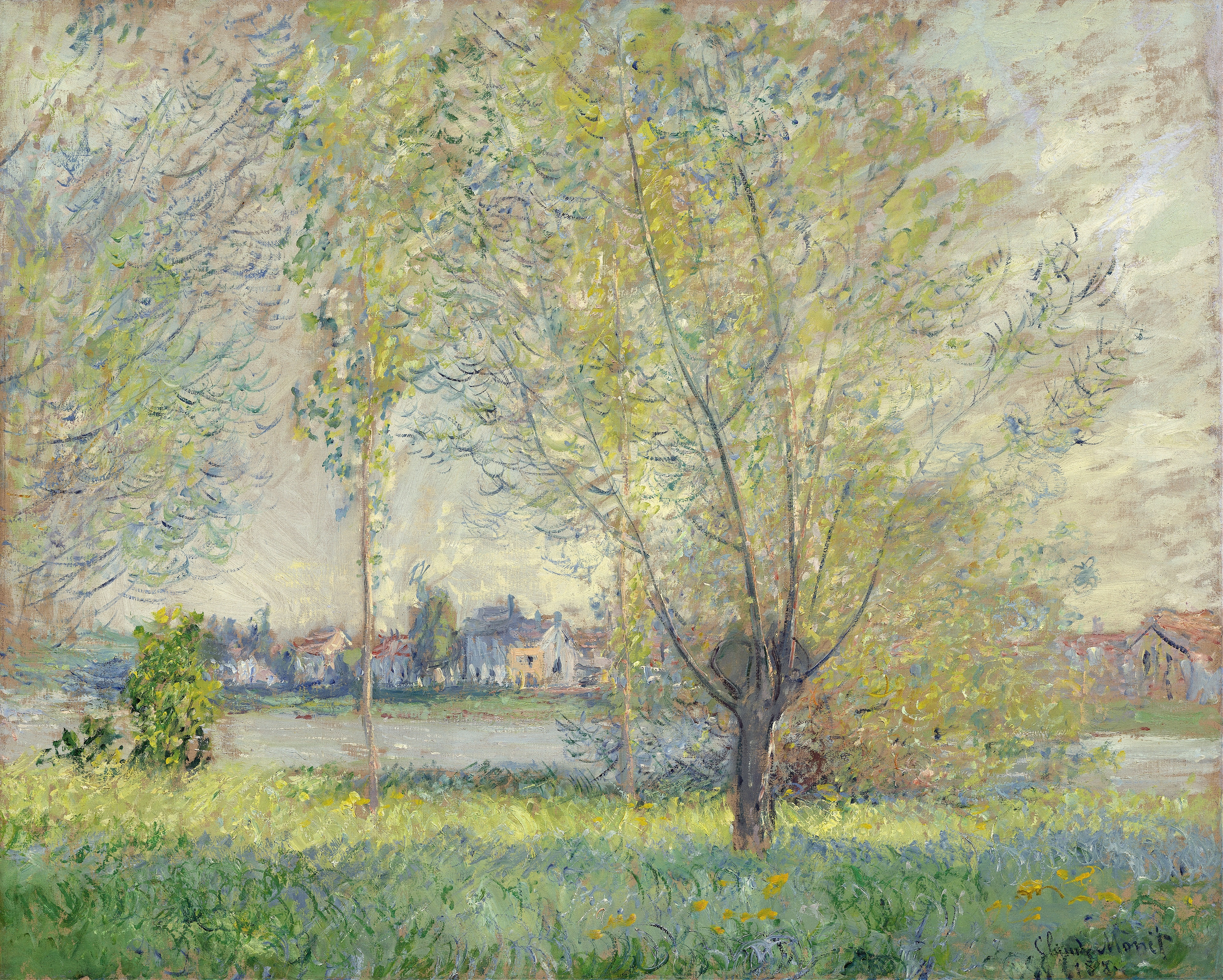 《柳树》（The Willows）｜克劳德·莫奈 Claude Monet｜1880