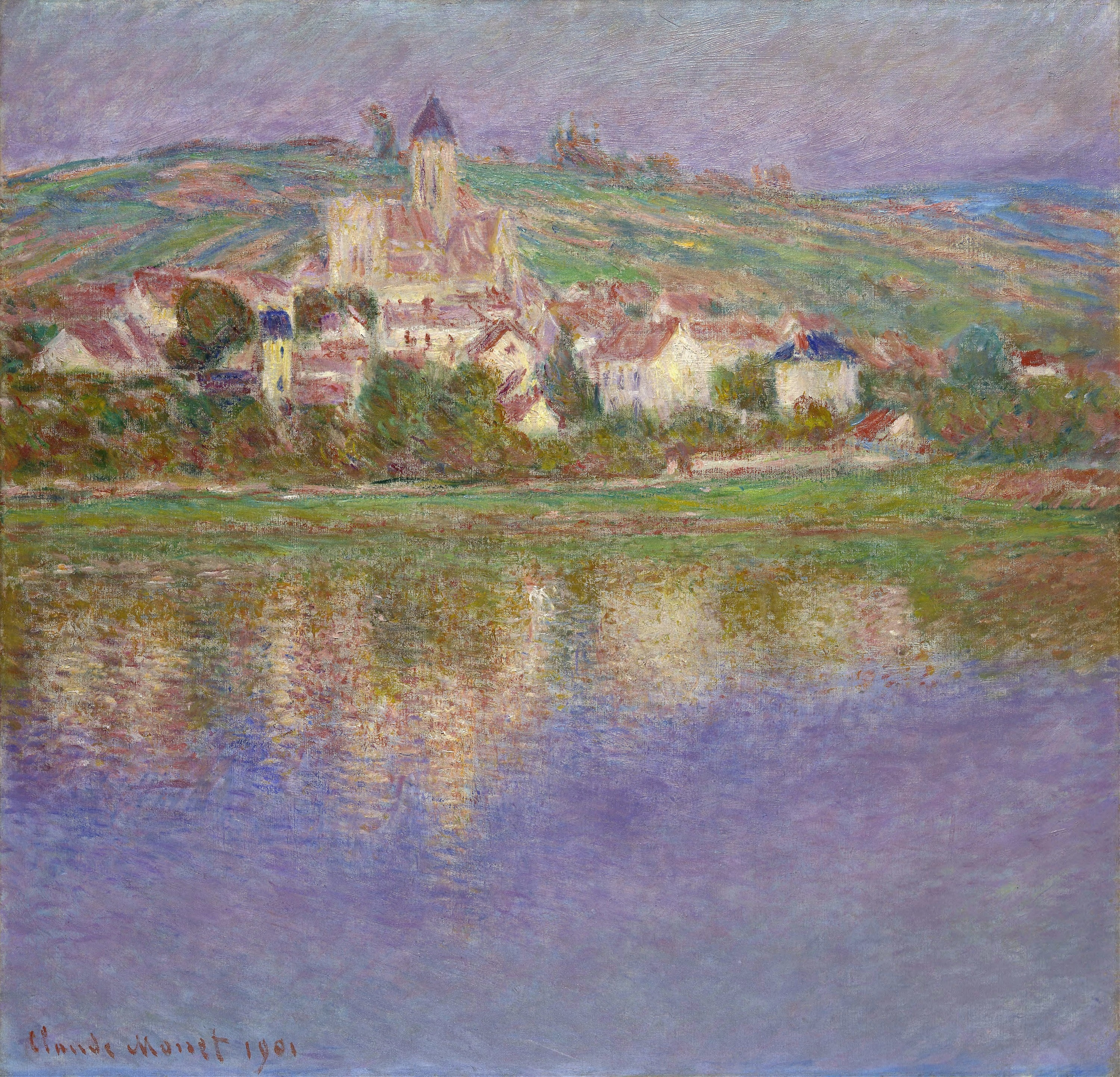 《韦特伊》（Vétheuil）｜克劳德·莫奈 Claude Monet｜1901