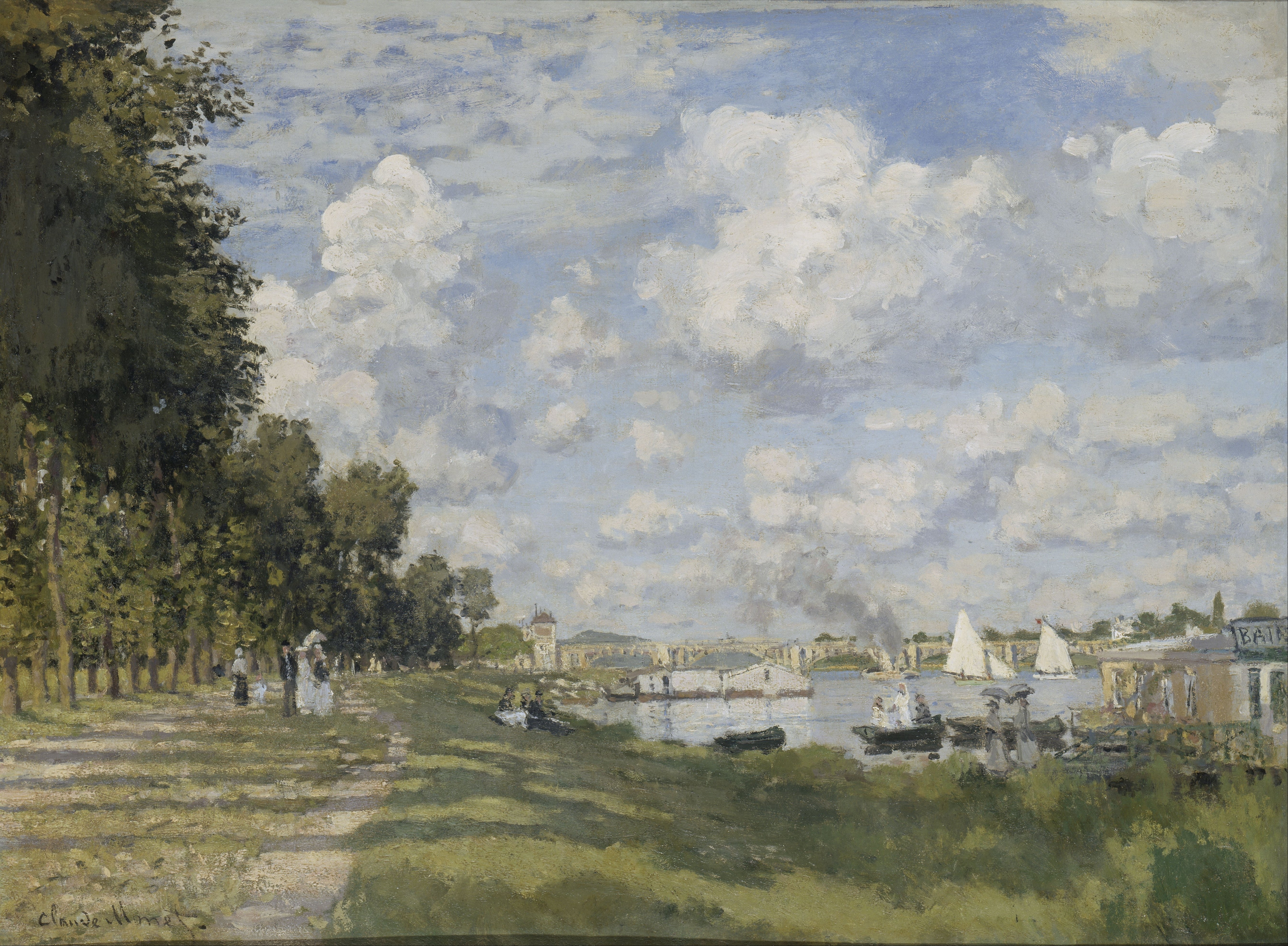 《阿让特伊盆地》（Bassin d’Argenteuil）｜克劳德·莫奈 Claude Monet｜约1872