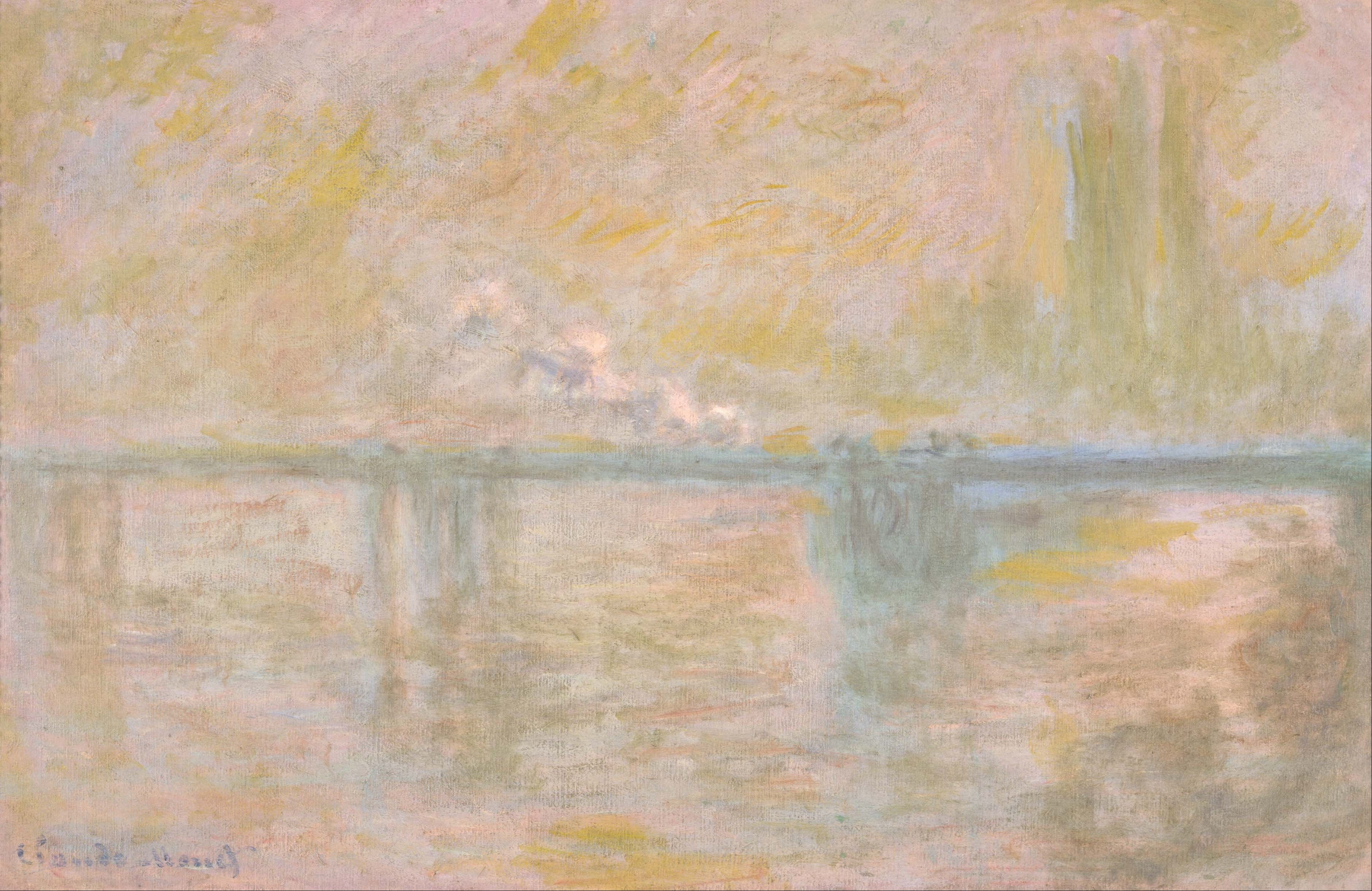 《伦敦查令十字桥》（Charing-Cross Bridge in London）｜克劳德·莫奈 Claude Monet｜约1902