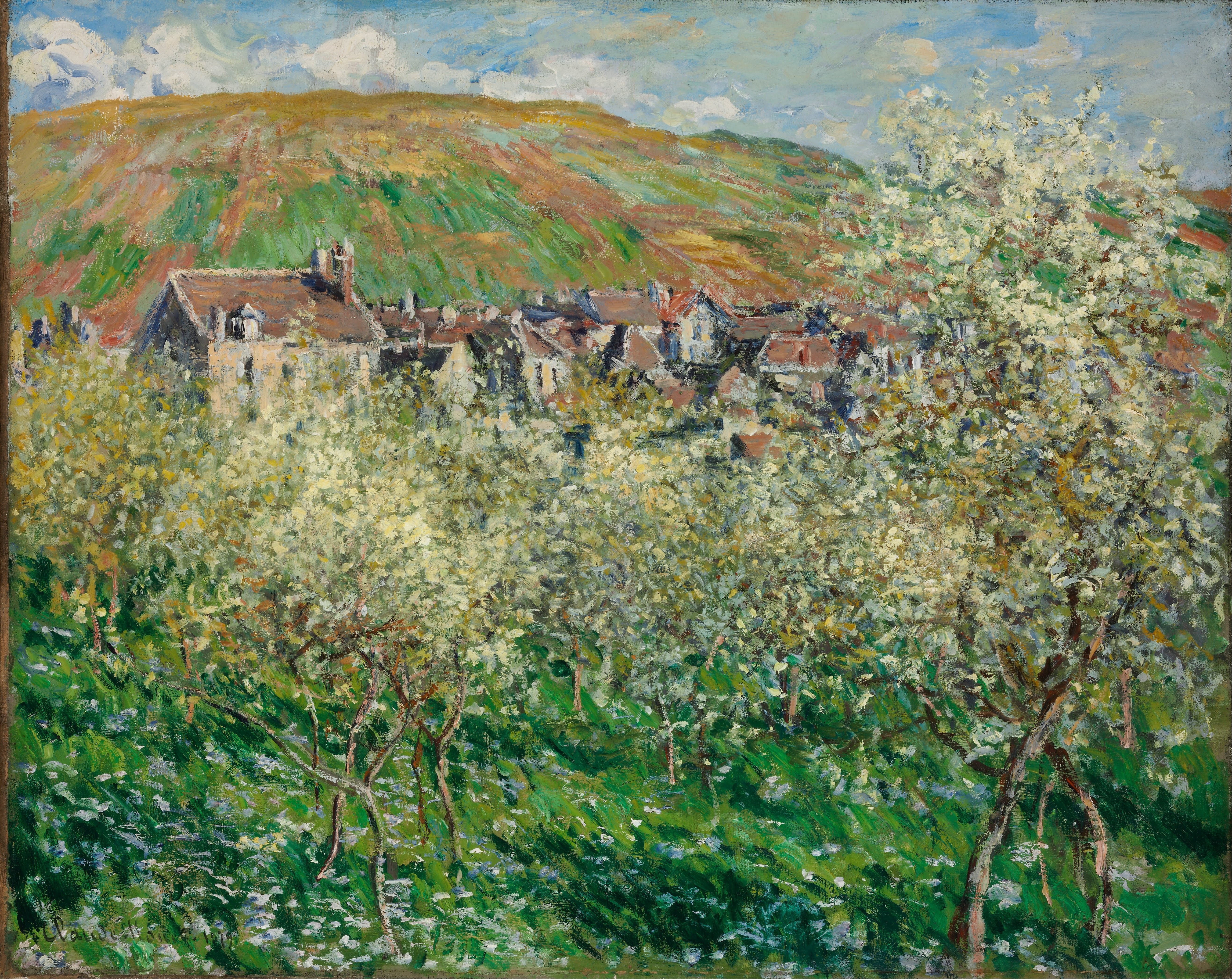 《开花的李子树》（Flowering Plum Trees）｜克劳德·莫奈 Claude Monet｜1879