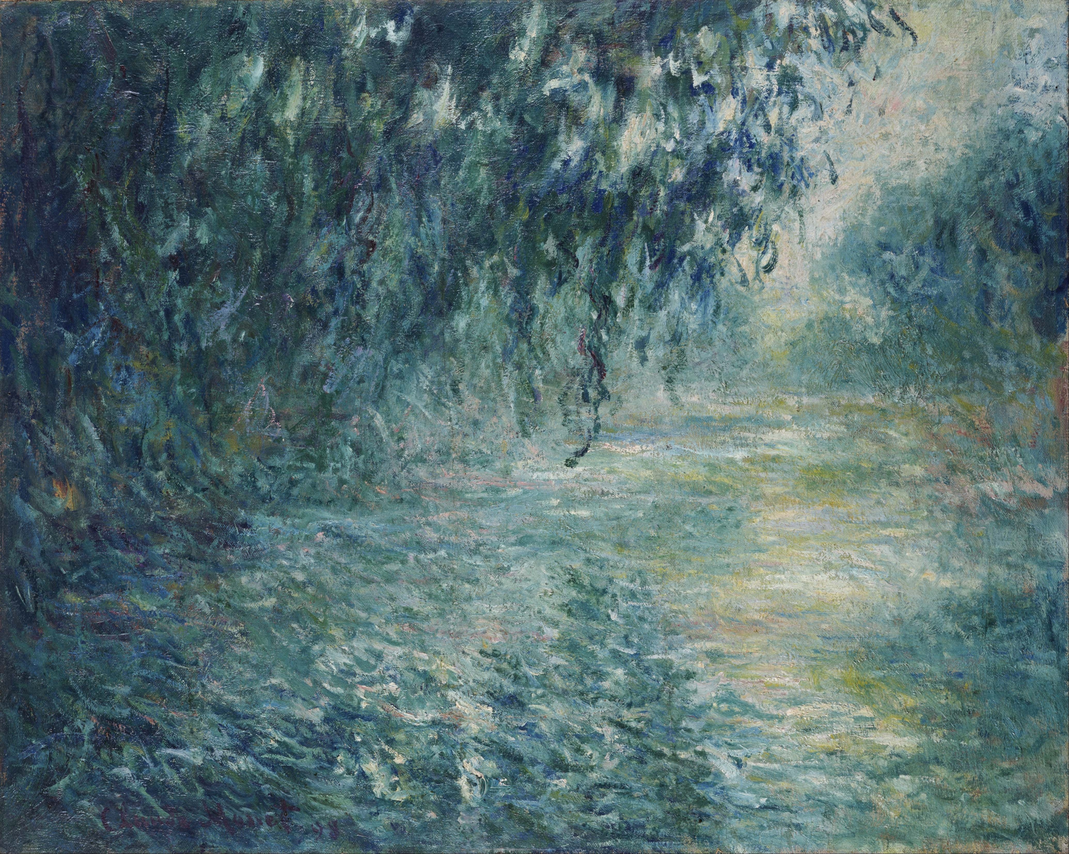 《塞纳河的早晨》（Morning on the Seine）｜克劳德·莫奈 Claude Monet｜1898
