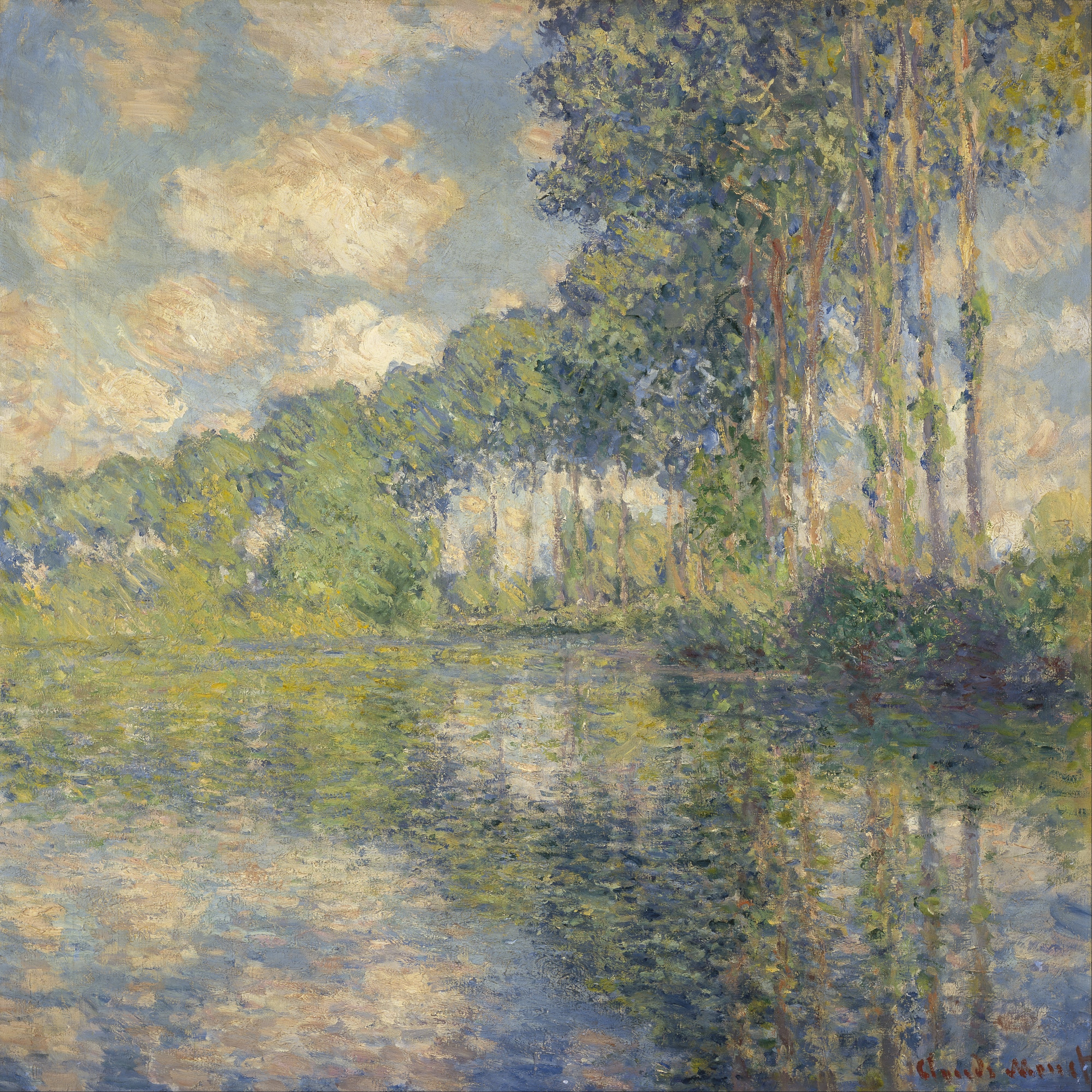 《埃普特河上的白杨树》（Poplars on the Epte）｜克劳德·莫奈 Claude Monet｜1891