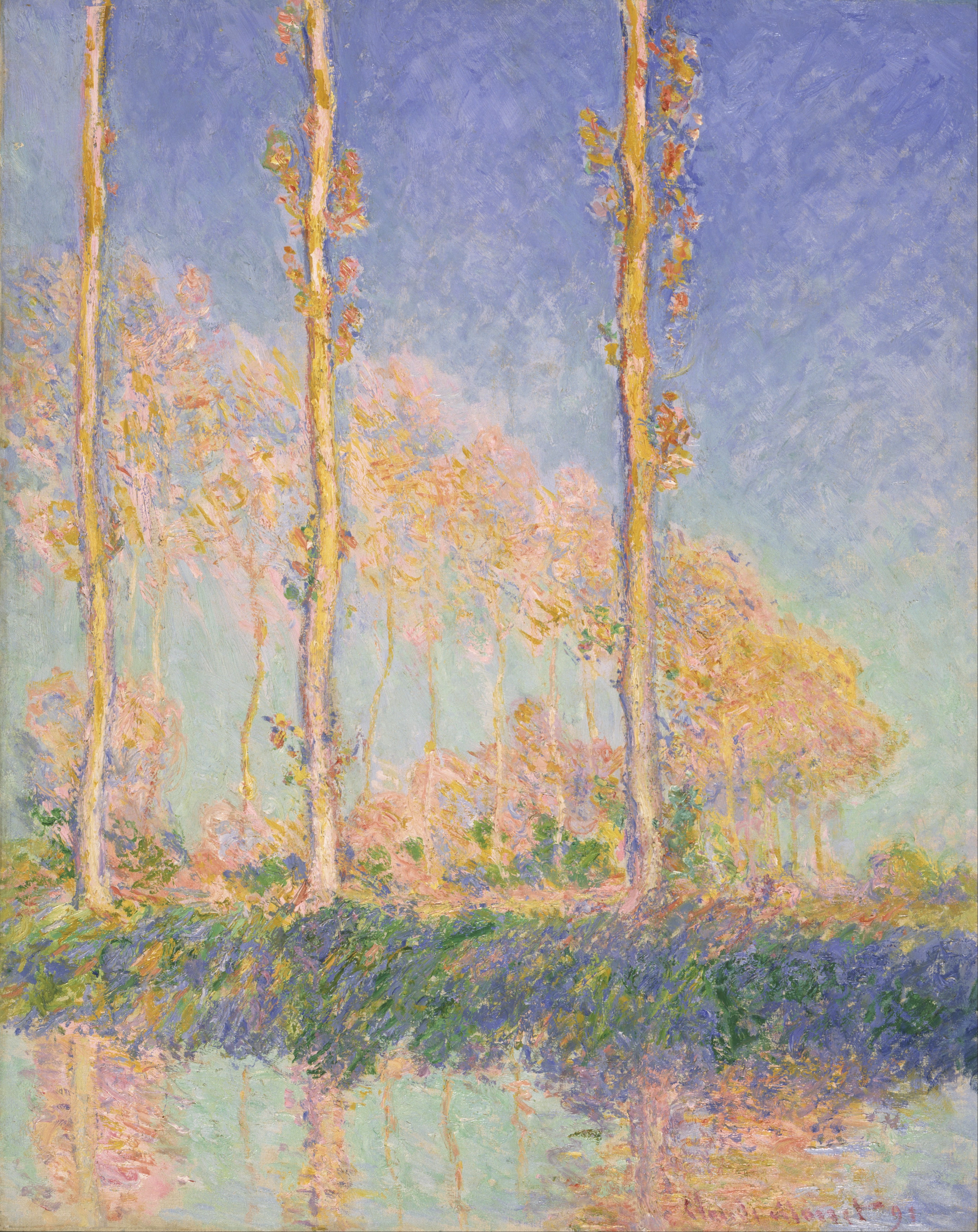 《白杨树》（Poplars）｜克劳德·莫奈 Claude Monet｜1891